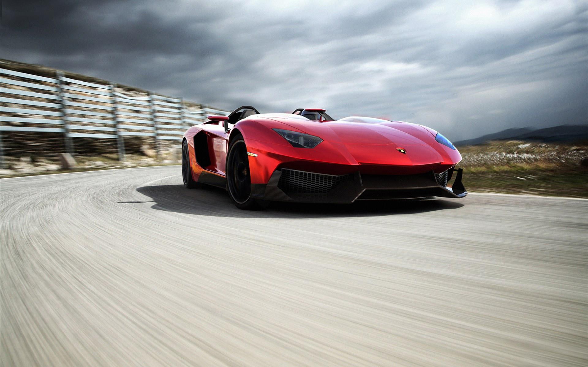 aventador, sports, 2012, coupe, 1080P, lamborghini, cars, red, j, HD Wallpaper