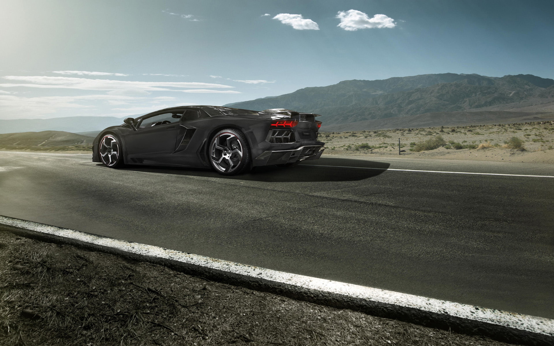 luxury, non-urban scene, cloud - sky, road marking, motion, no people, environment, j, mansory, day, scenics - nature, sky, transportation, 1080P, outdoors, HD Wallpaper