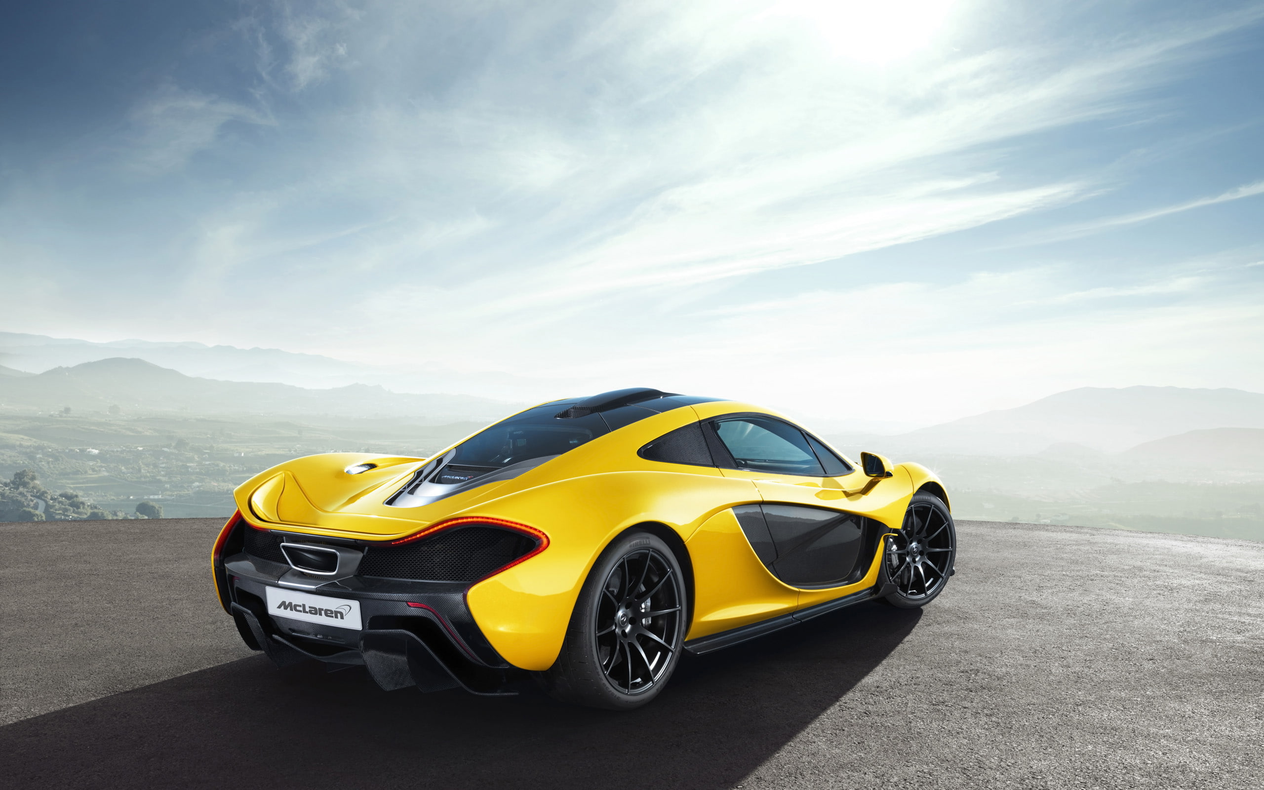 sports, sky, p, 2K, yellow, mclaren p1, mclaren, nature, sports car, yellow car, car, HD Wallpaper