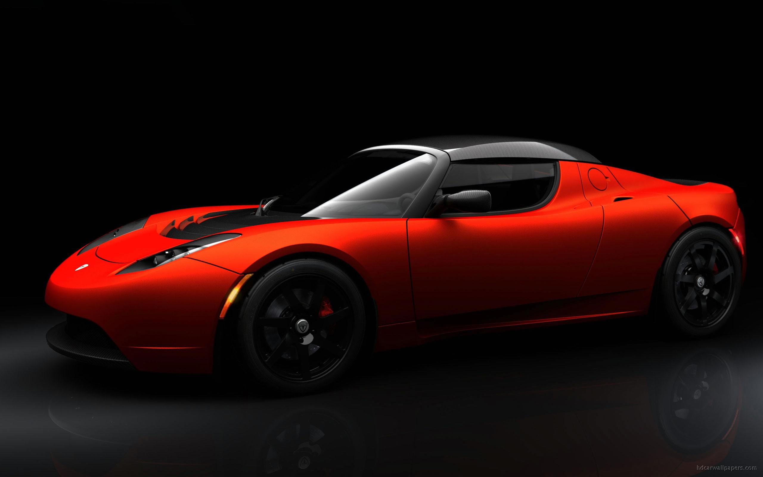 tesla, cars, luxury, car, red, 2K, roadster, sport, HD Wallpaper