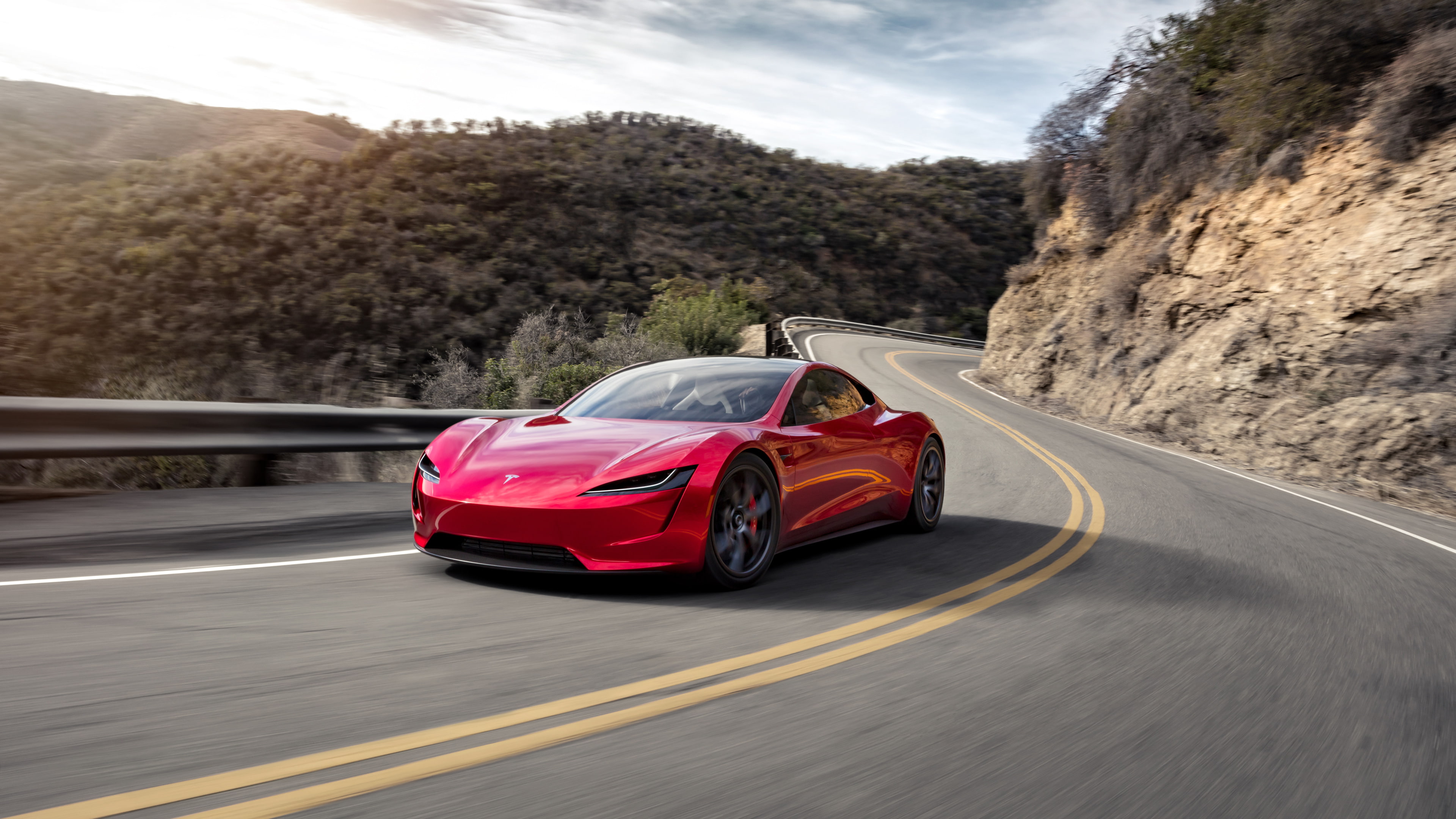 Tesla, 4K, Roadster, HD Wallpaper
