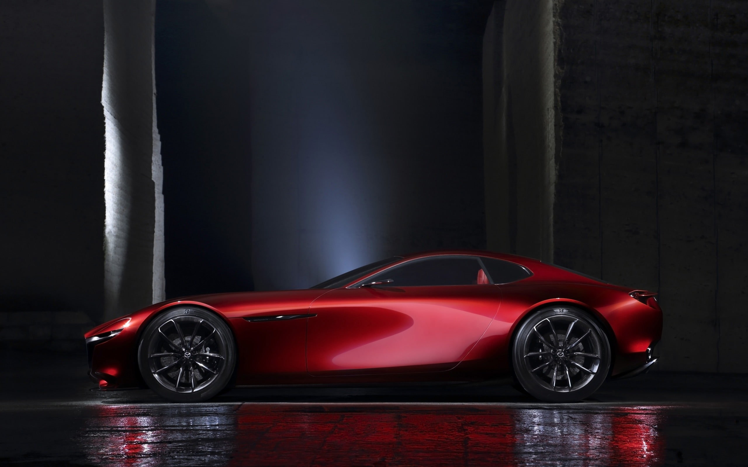 convertible, wheel, indoors, car, rx, tesla, vision, studio shot, sports car, roadster, 2K, wealth, mode of transportation, concept, land vehicle, HD Wallpaper