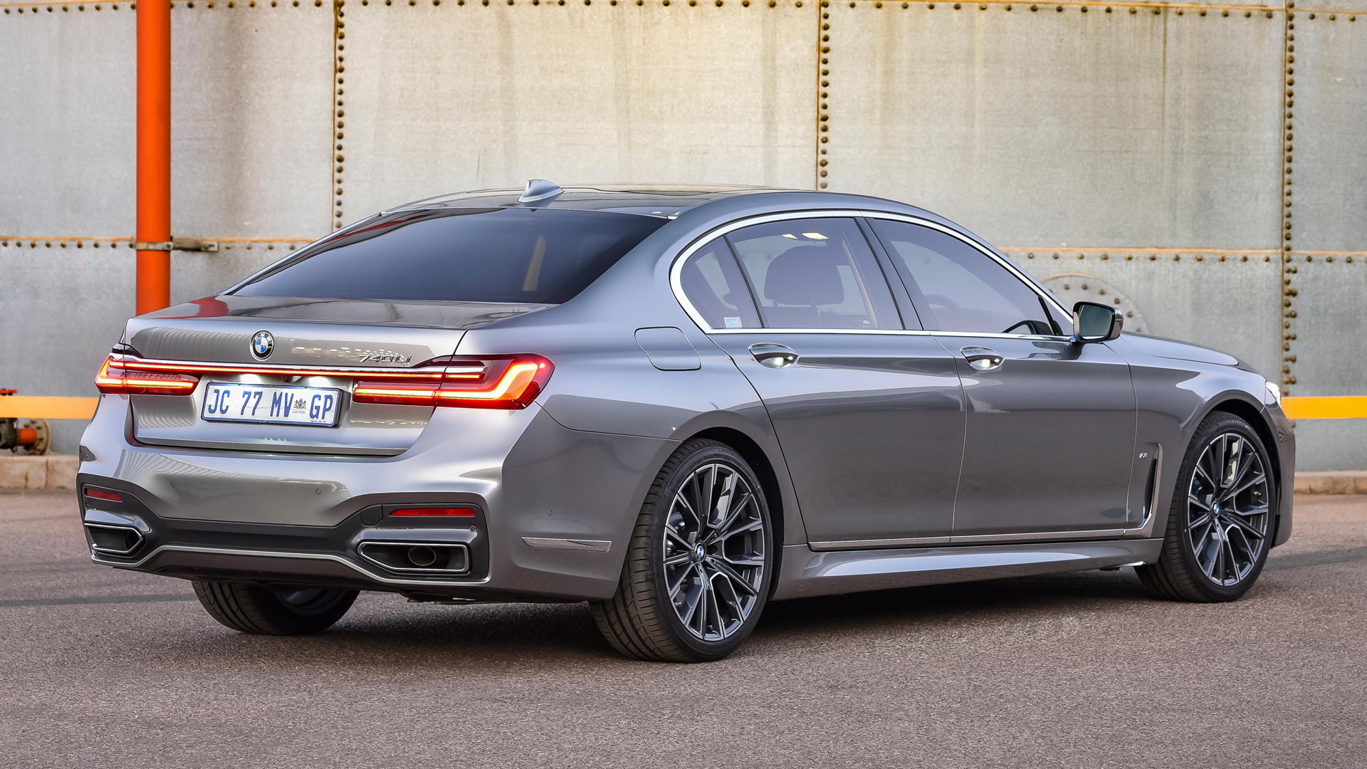 BMW 7 Series, Full-Size Car, BMW 740Li M Sport, Sedan, Car, BMW, Luxury Car, 1080P, Silver Car, HD Wallpaper