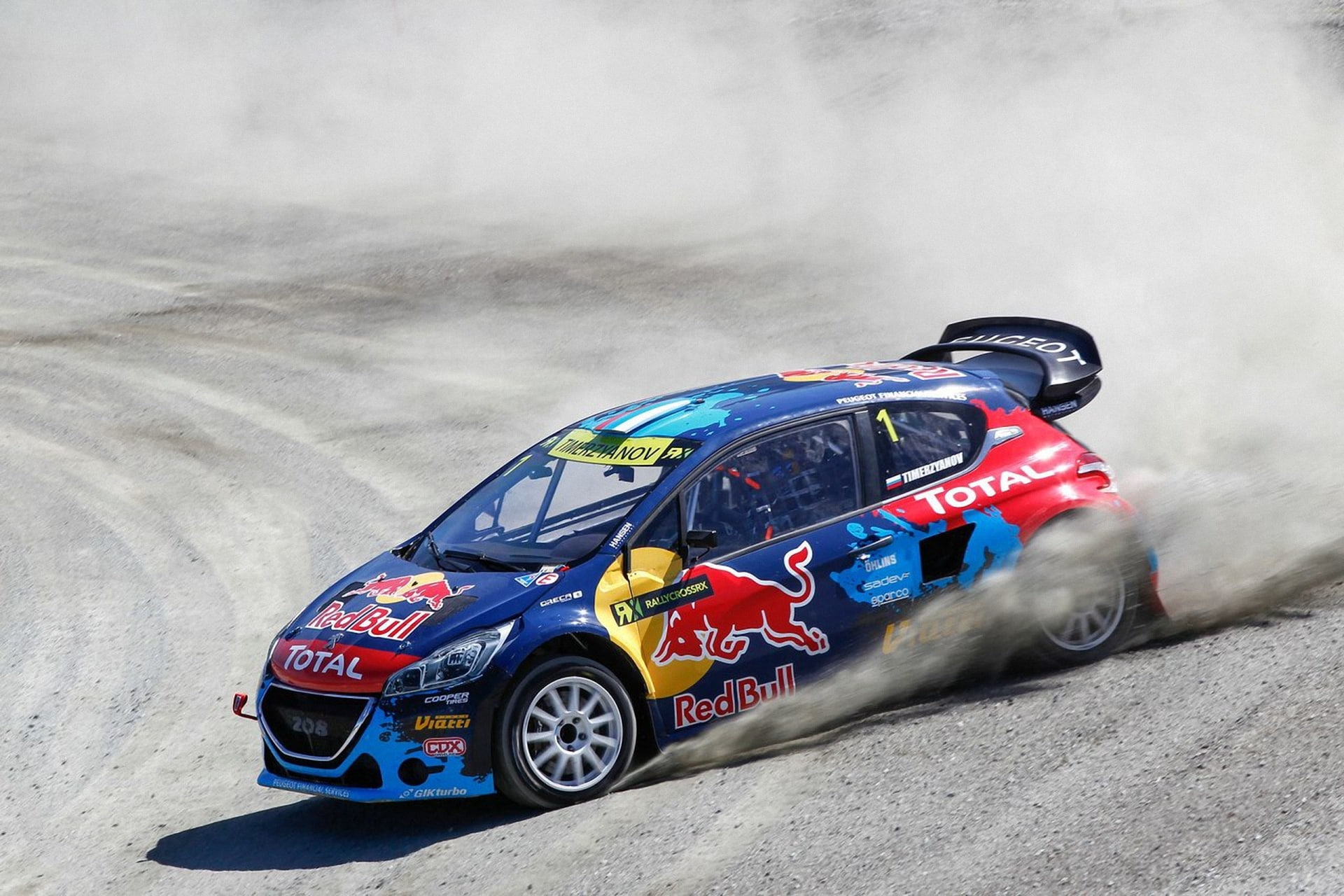 1080P, wrx, skid, worldrx, rally cross, Timur timerzyanov, 208, peugeot, HD Wallpaper