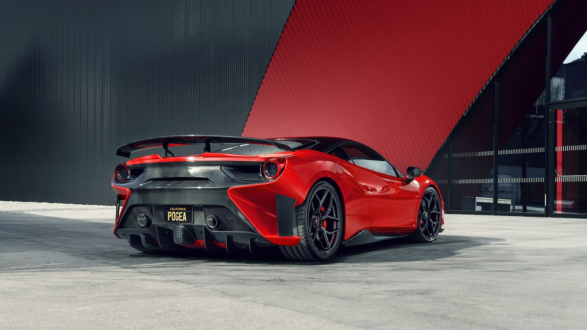 Vehicles, Car, Pogea Racing FPlus Corsa, Sport Car, 1080P, Red Car, Supercar, HD Wallpaper