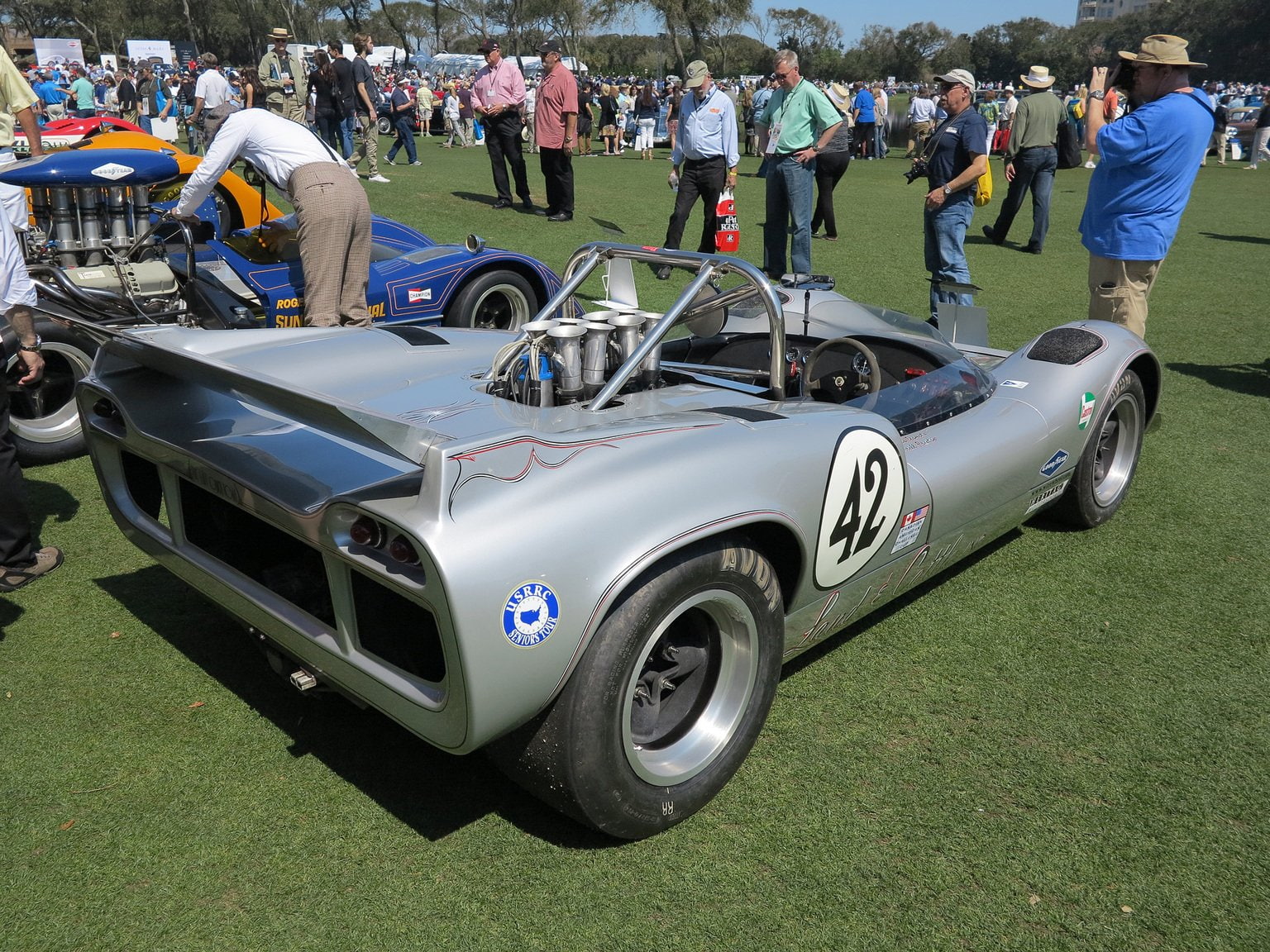 retro, m1b, 1536x1024, classic, racing, 720P, race, 1966, car, vehicle, supercar, mclaren, sport, HD Wallpaper