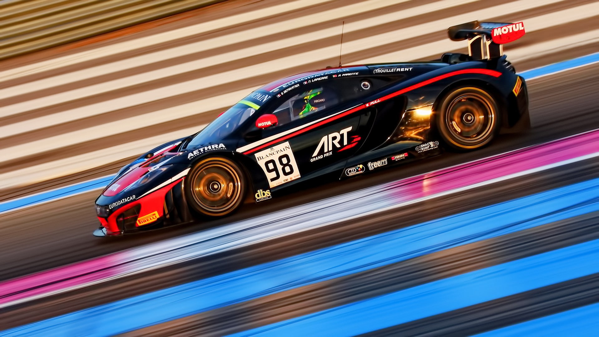 car, race cars, McLaren MP4-12C, 1080P, motion blur, HD Wallpaper