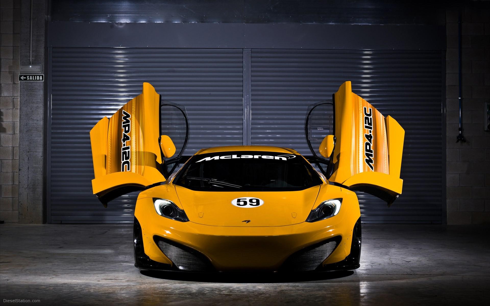 car, mclaren, mp, c, 1080P, cars, sports, gt, yellow, 2012, HD Wallpaper