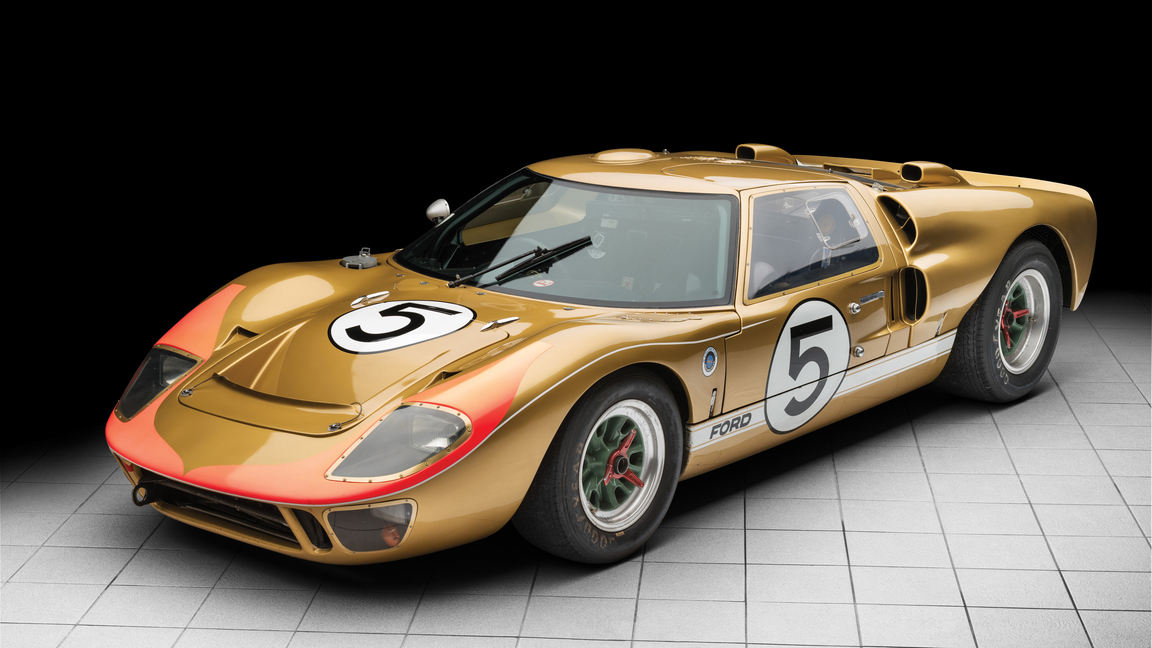 4K, Race, car, Ford, GT40, 1966, HD Wallpaper