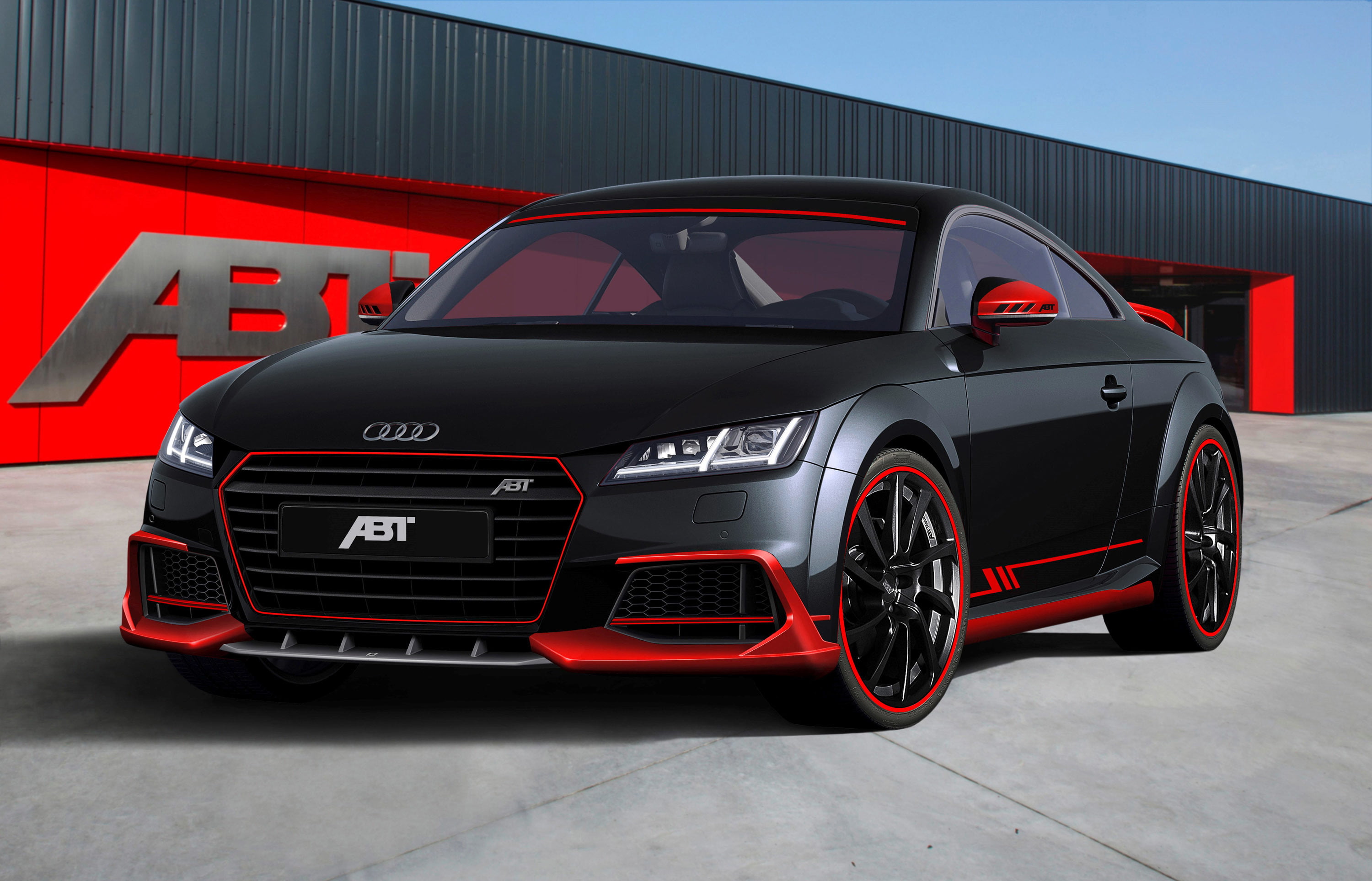 black, Coupe, Audi, 2K, ABBOT, HD Wallpaper