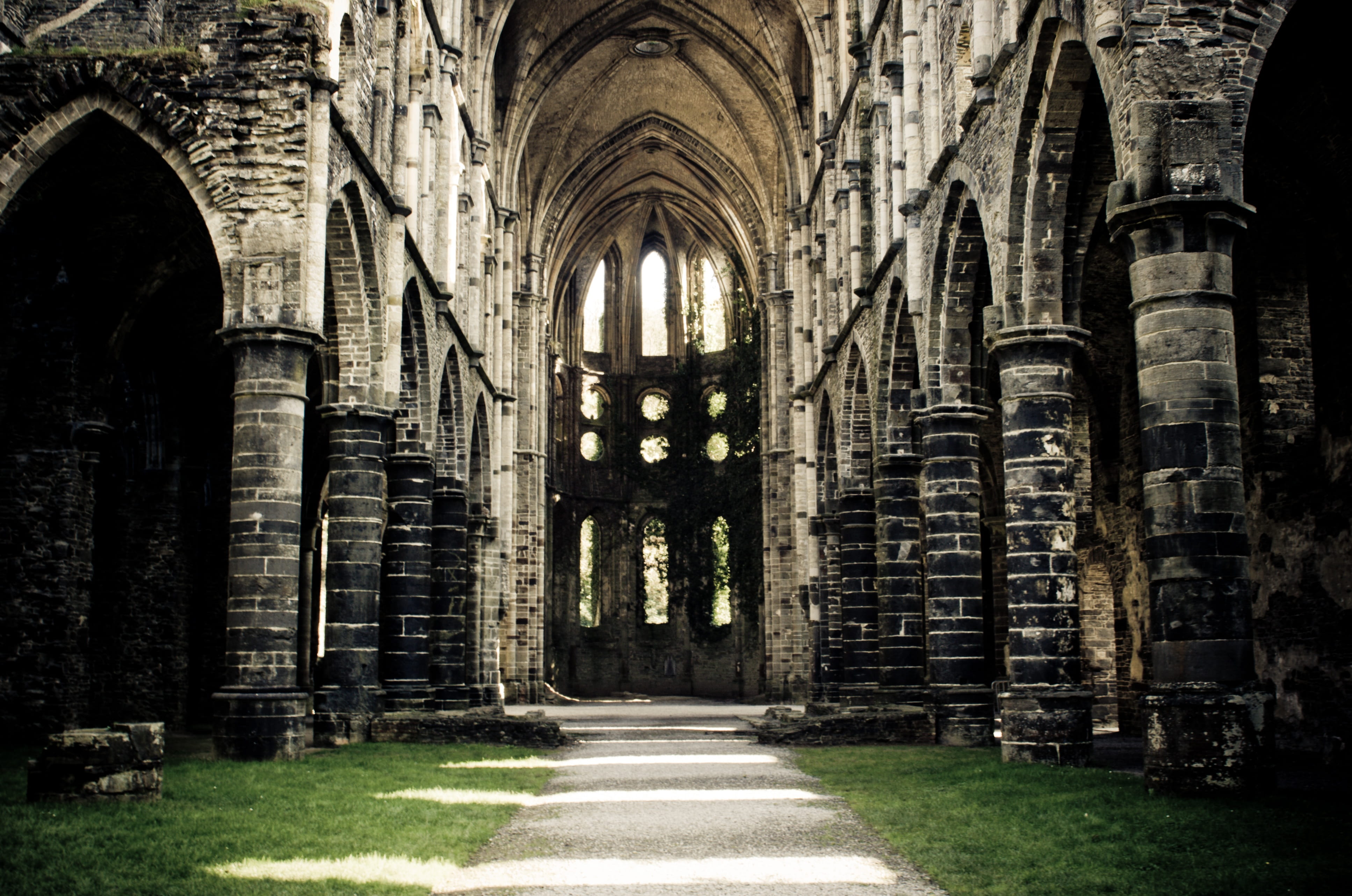 history, travel destinations, place of worship, ancient civilization, atmosphere, no people, the past, villers-la-ville, Romantic, old, building, abbey, HD Wallpaper
