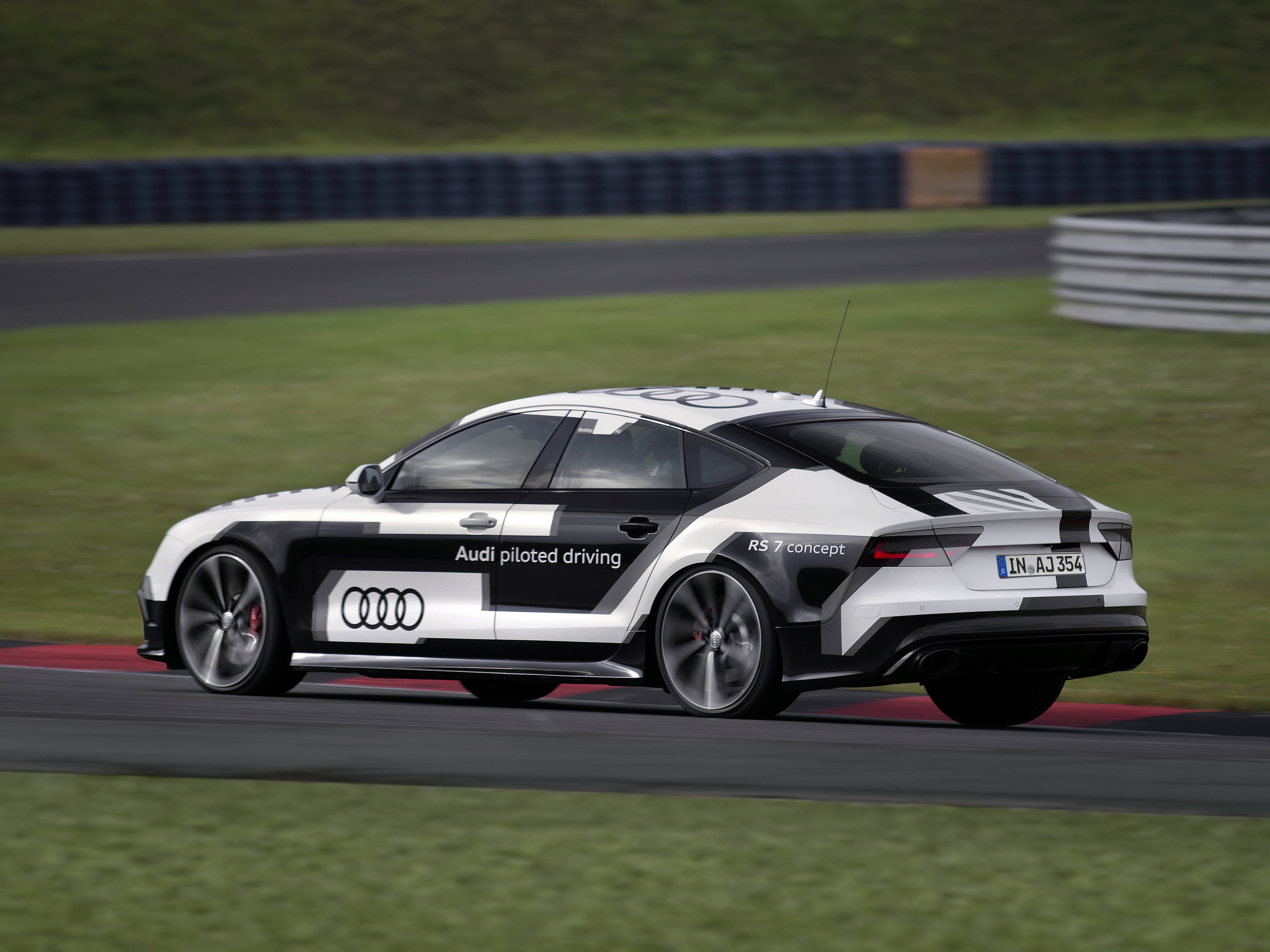 rs7, r-s, 2014, piloted, driving, concept, audi, 4K, HD Wallpaper