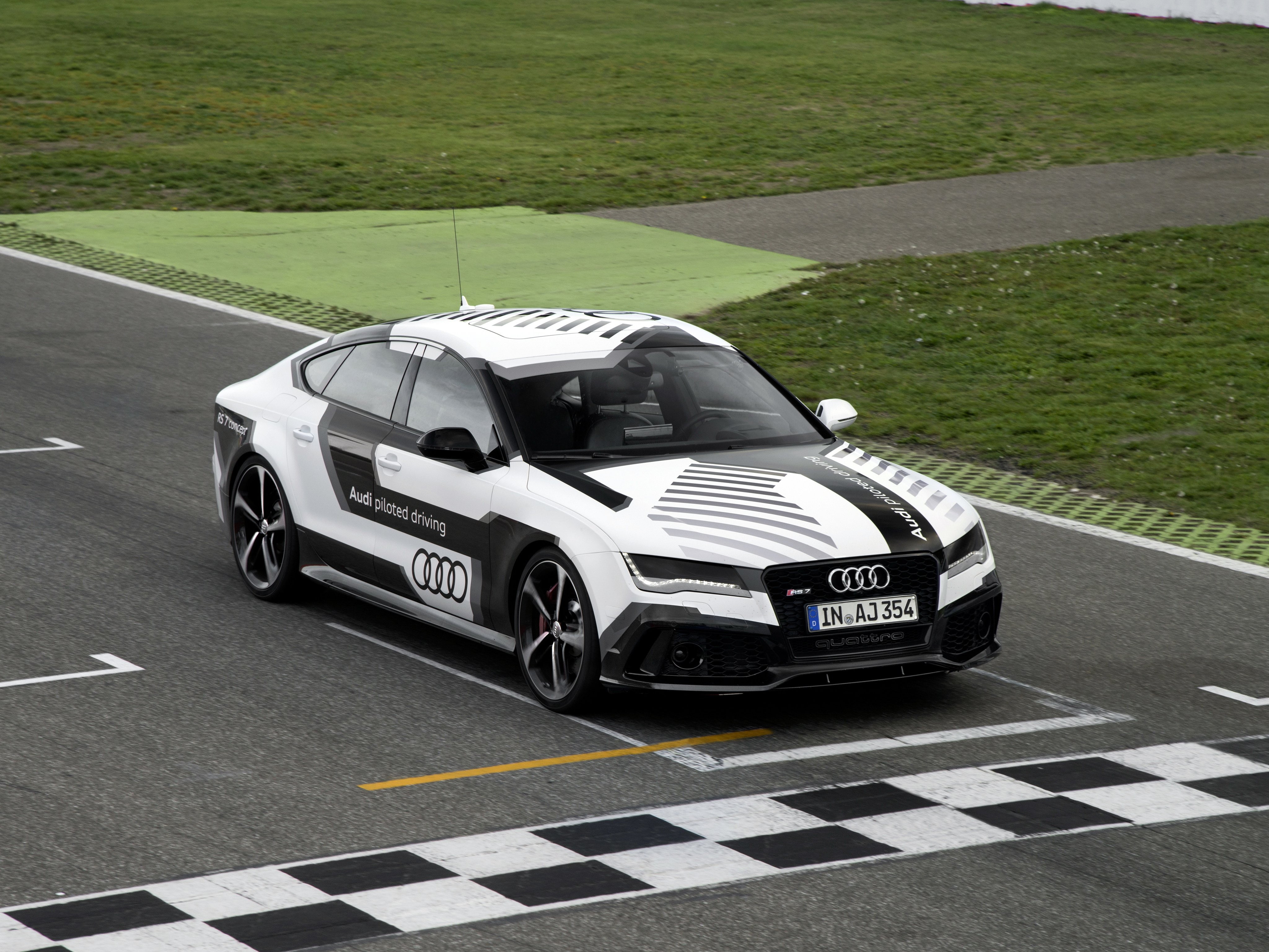 r-s, concept, 2014, 4K, audi, rs7, driving, piloted, HD Wallpaper