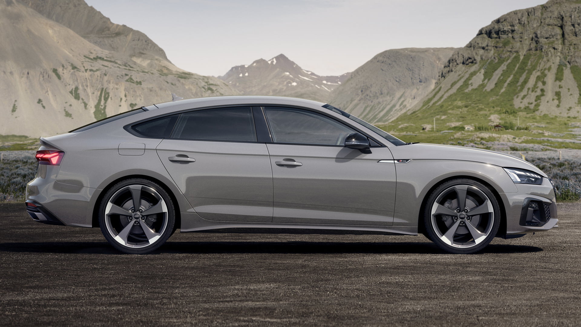 Audi A5 Sportback S Line, Car, Silver Car, Luxury Car, Sedan, 1080P, Audi, HD Wallpaper