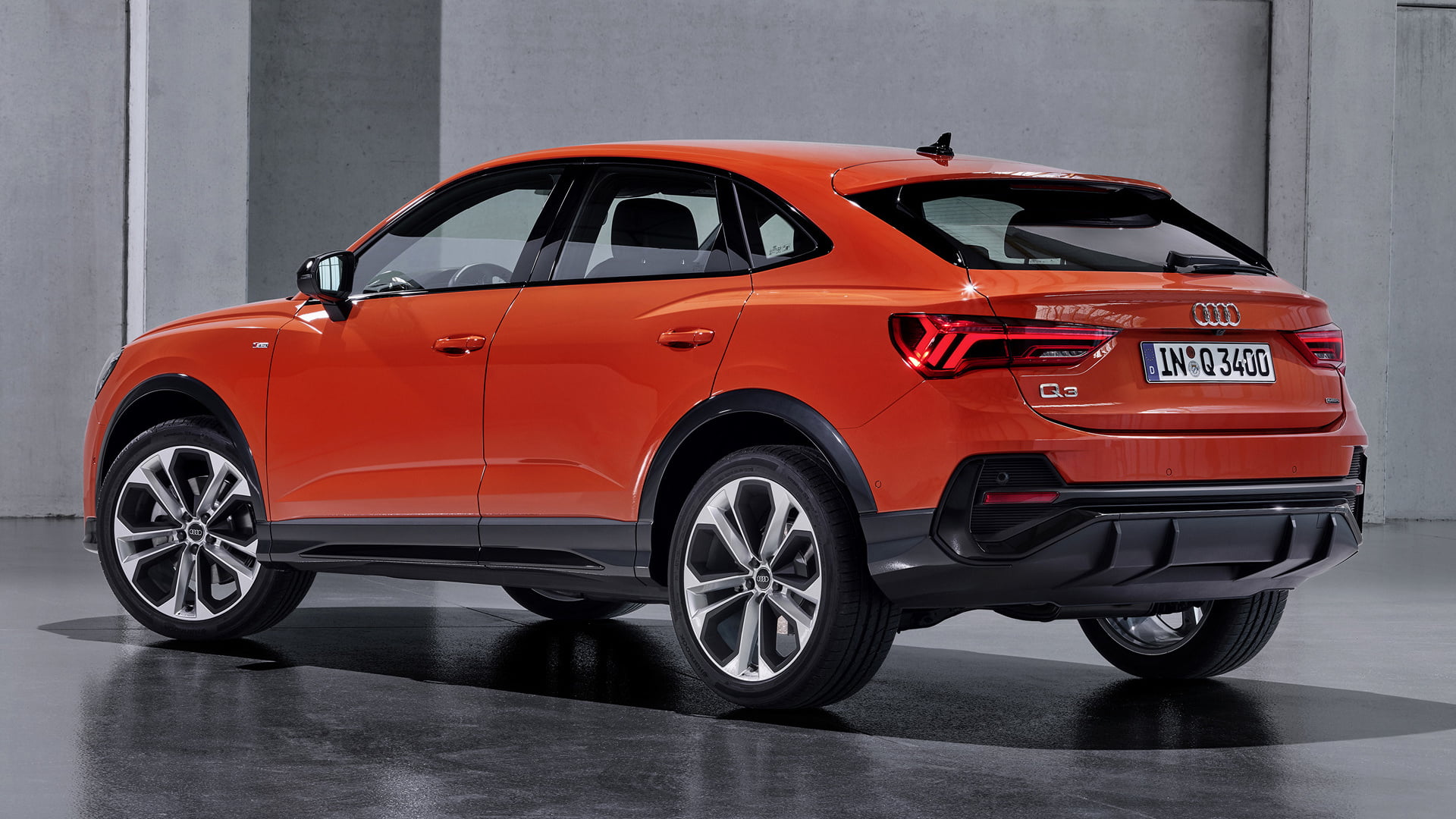 Car, SUV, 1080P, Luxury Car, Audi, Crossover Car, Orange Car, Subcompact Car, Audi Q3 Sportback S Line, HD Wallpaper