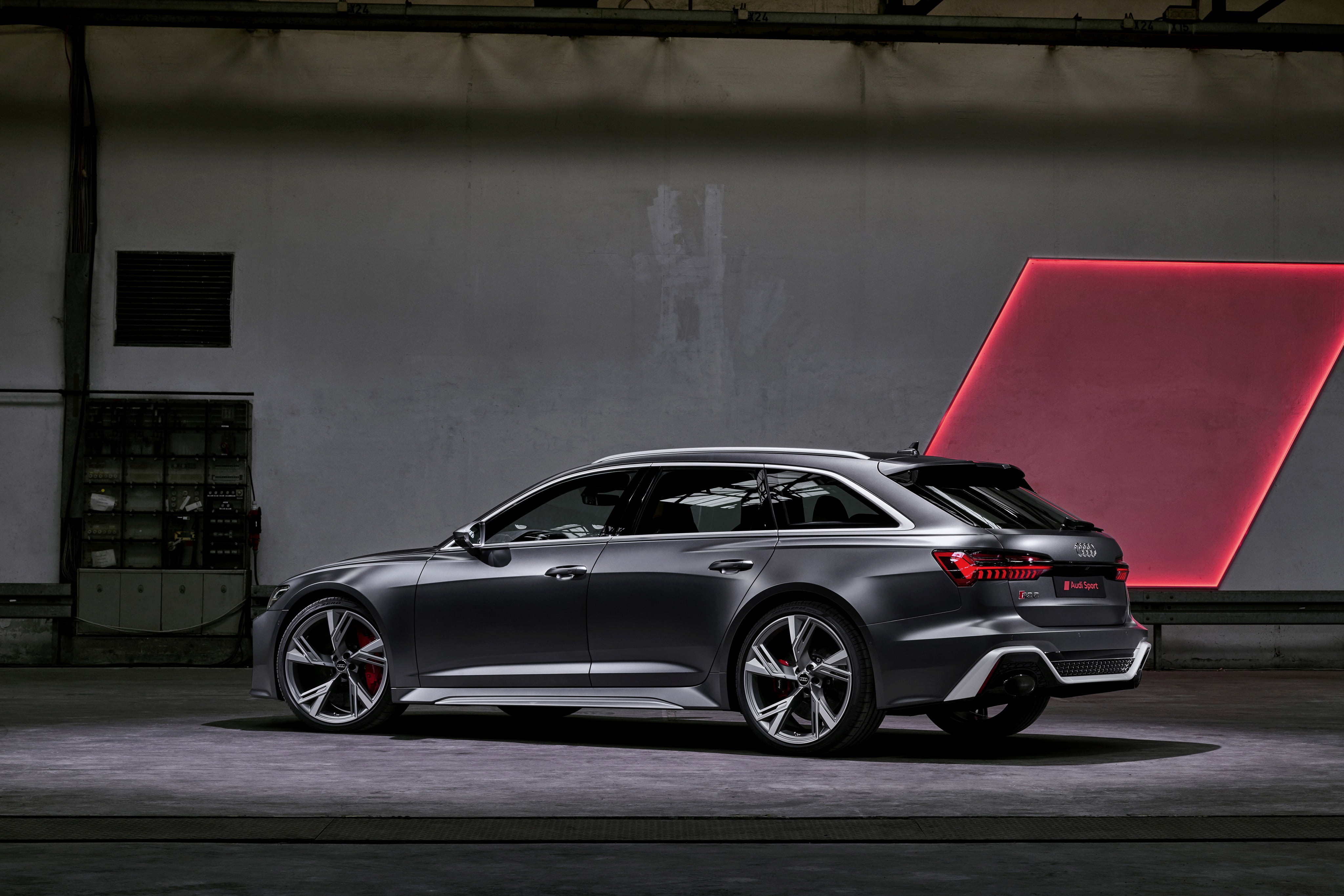 4K, dark gray, RS 6, 2019, side, RS6 Avant, universal, Audi, V8 Twin-Turbo, 2020, HD Wallpaper
