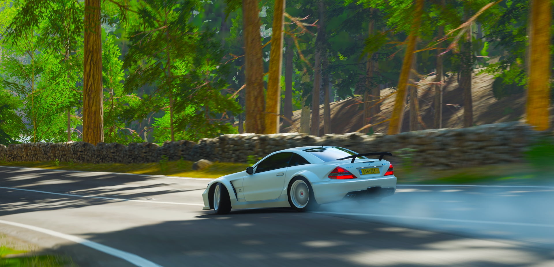 drift, Forza Horizon 4, mercedes amg sl 65, 1080P, car, Forza, HD Wallpaper