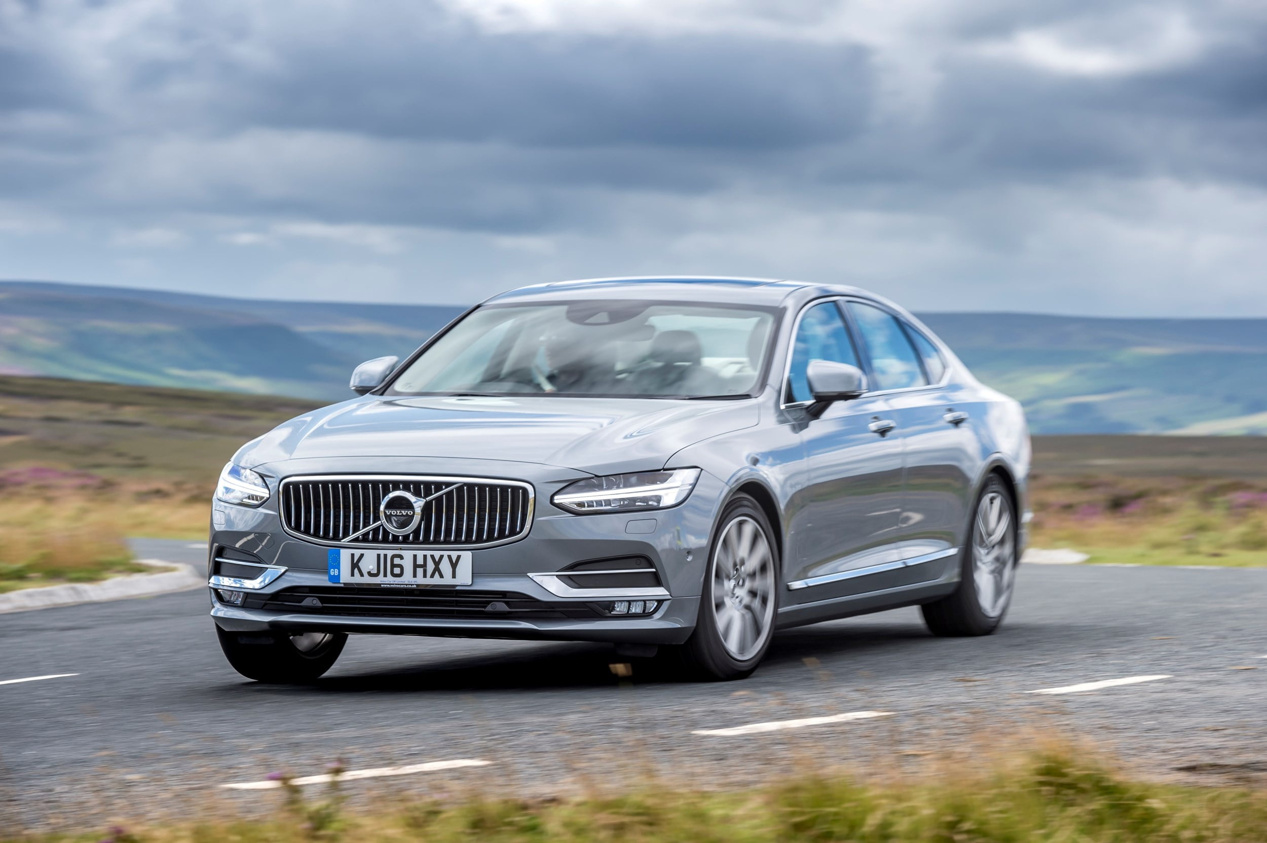Silver Car, Vehicle, Car, Volvo, Luxury Car, 1080P, Volvo S90, HD Wallpaper