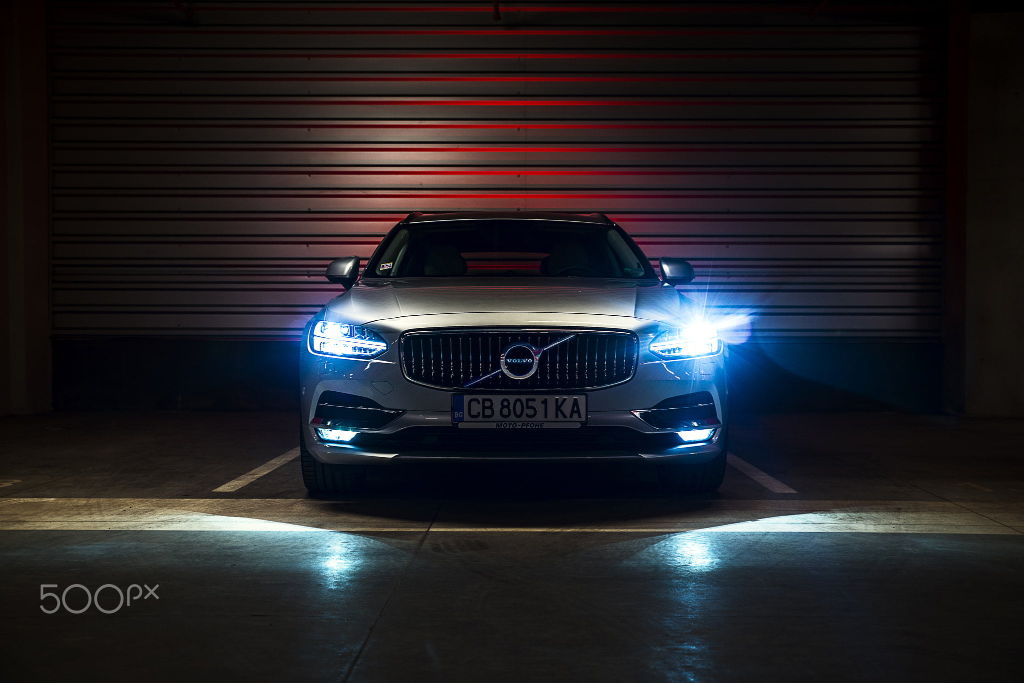 1080P, simple background, Volvo, Volvo V90 CC, reflection, car, HD Wallpaper