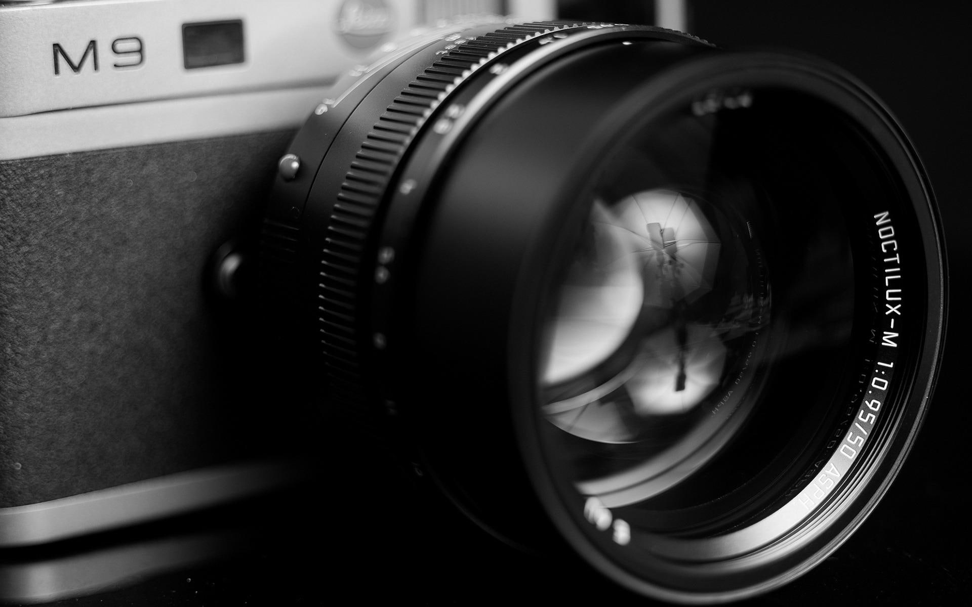 photography, lens, 1920x1200, close, m, vintage, black, 1080P, camera, grey, HD Wallpaper
