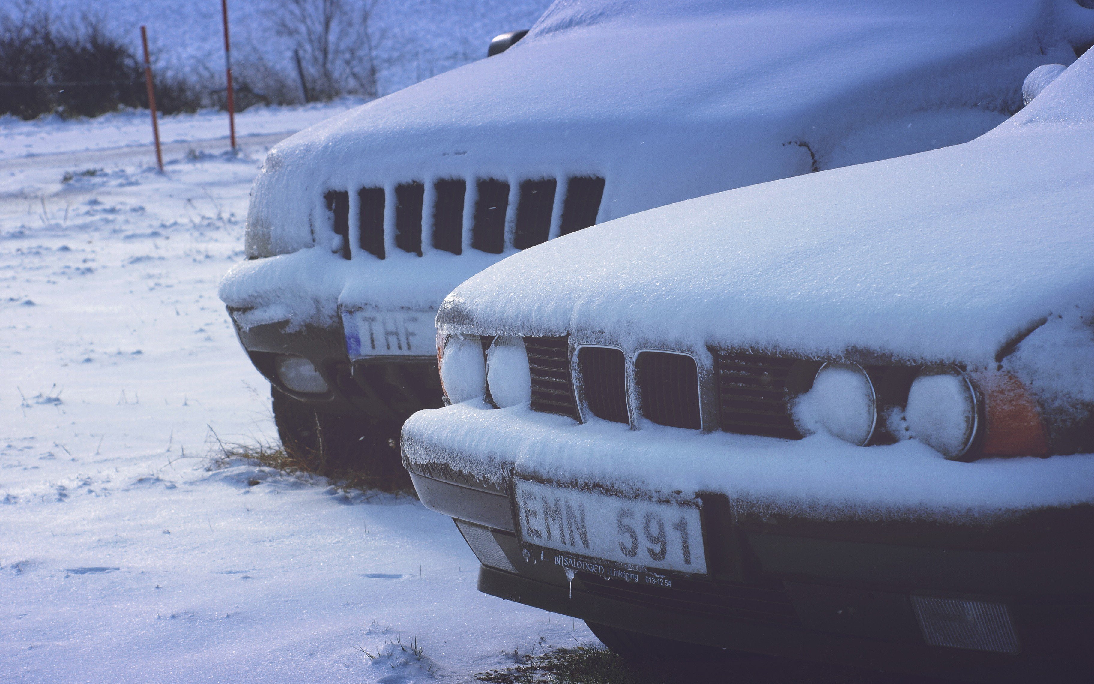 car, vehicle, bmw, Grand Cherokee, BMW E34, BMW E34 535i, Jeep, snow, Kidney Grille, 2K, HD Wallpaper