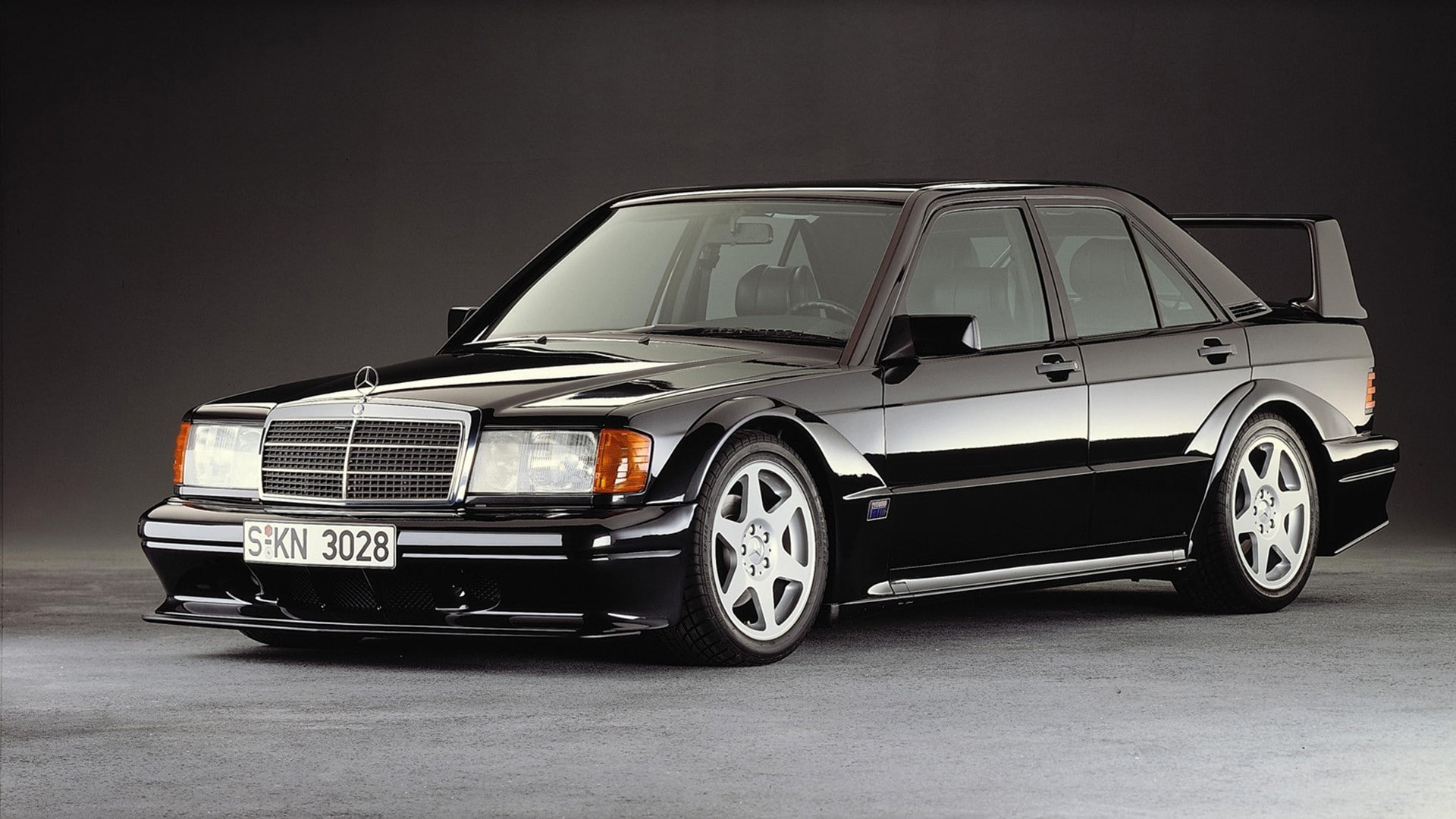 cars, studio shot, vintage car, speed, no people, wheel, mercedez 190e evolution ii, single object, chrome, motor vehicle, large, indoors, metal, land vehicle, HD Wallpaper