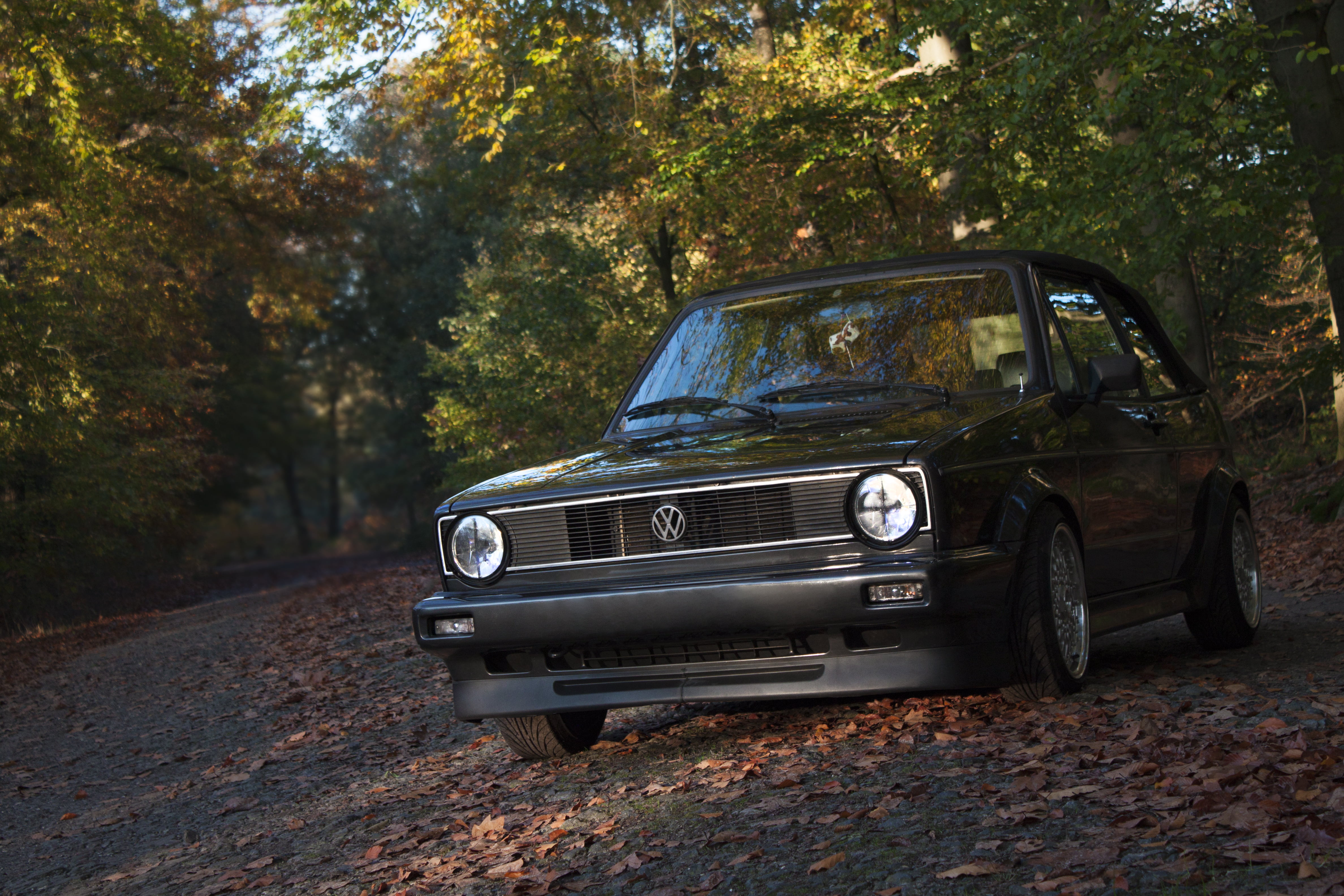 spring, car, Volkswagen Golf Mk1, 4K, HD Wallpaper
