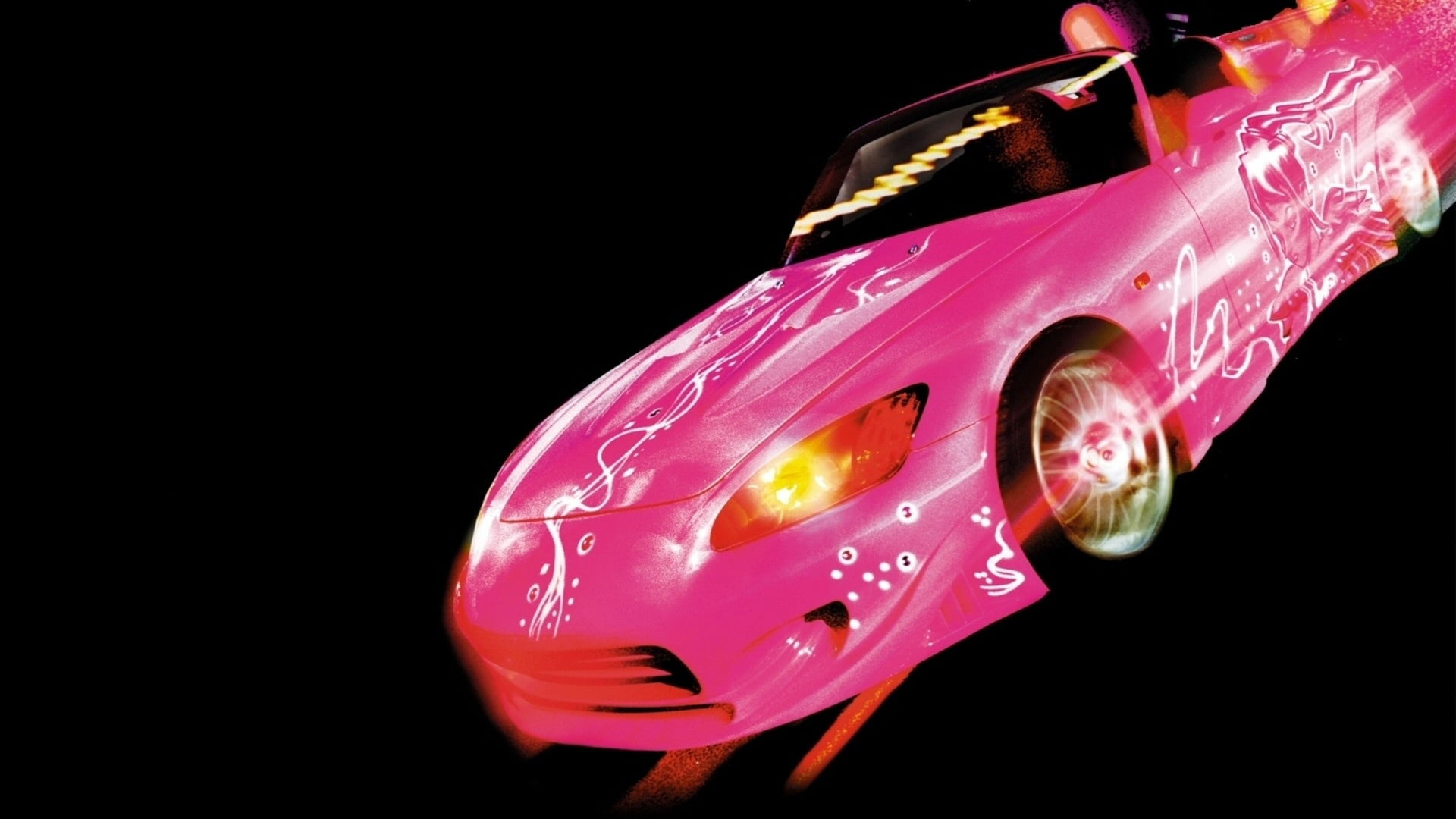 racecar, indoors, studio shot, isolated On Black, black Color, technology, light - natural phenomenon, night, honda, red, representation, pink, power, 1080P, HD Wallpaper