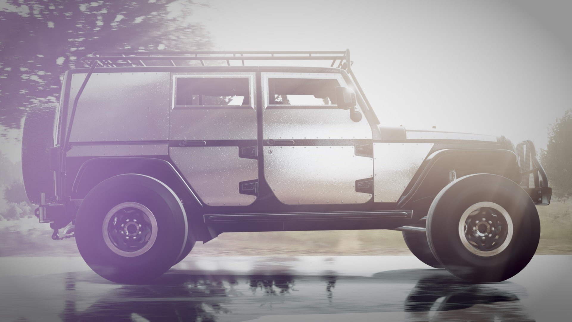 Jeep Wrangler, 1080P, Forza Horizon 2, Forza, car, Fast And Furious, lens flare, HD Wallpaper