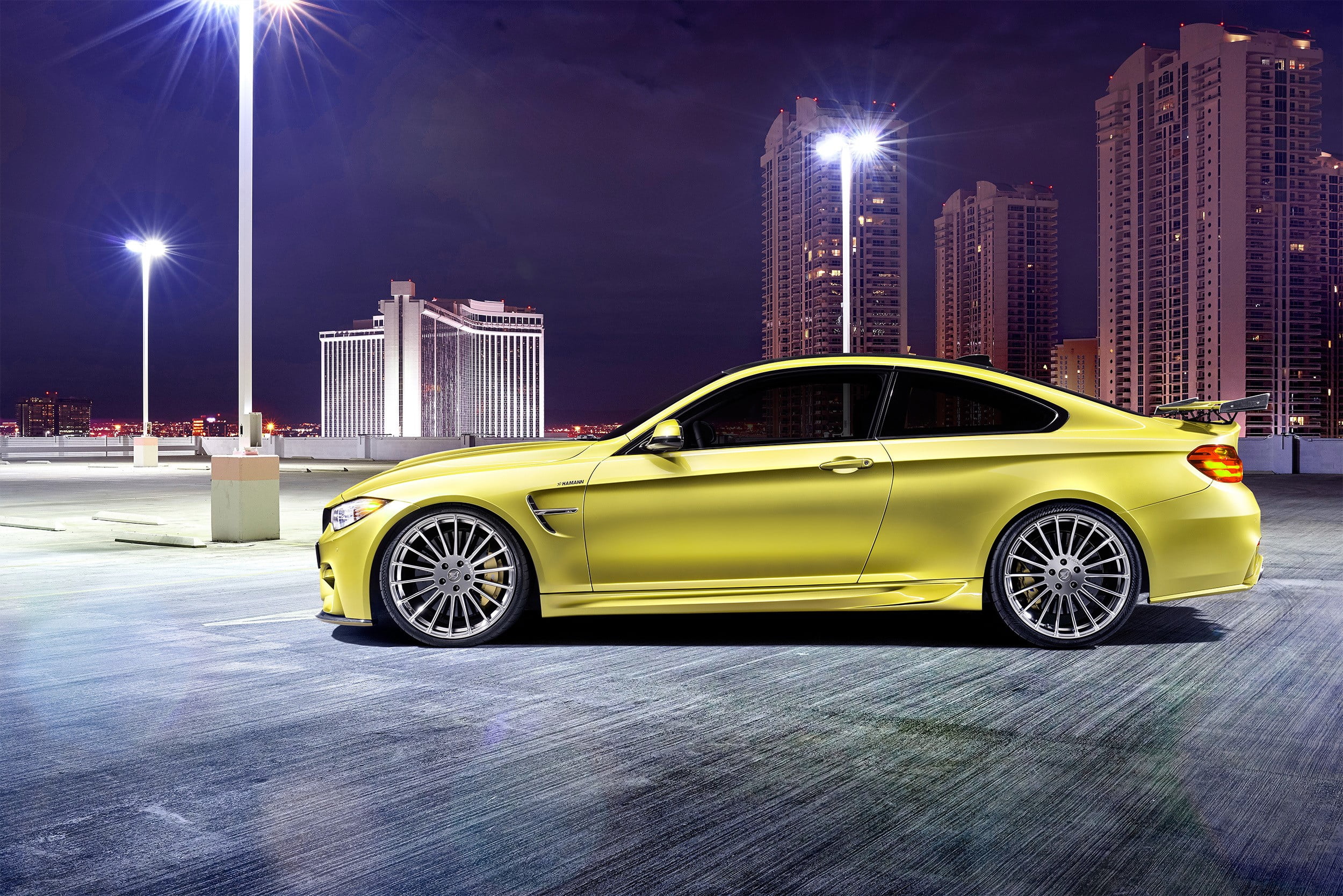 shiny, F82, mode of transportation, luxury, vintage car, city, street, M4, architecture, office building exterior, transportation, Hamann, built structure, HD Wallpaper