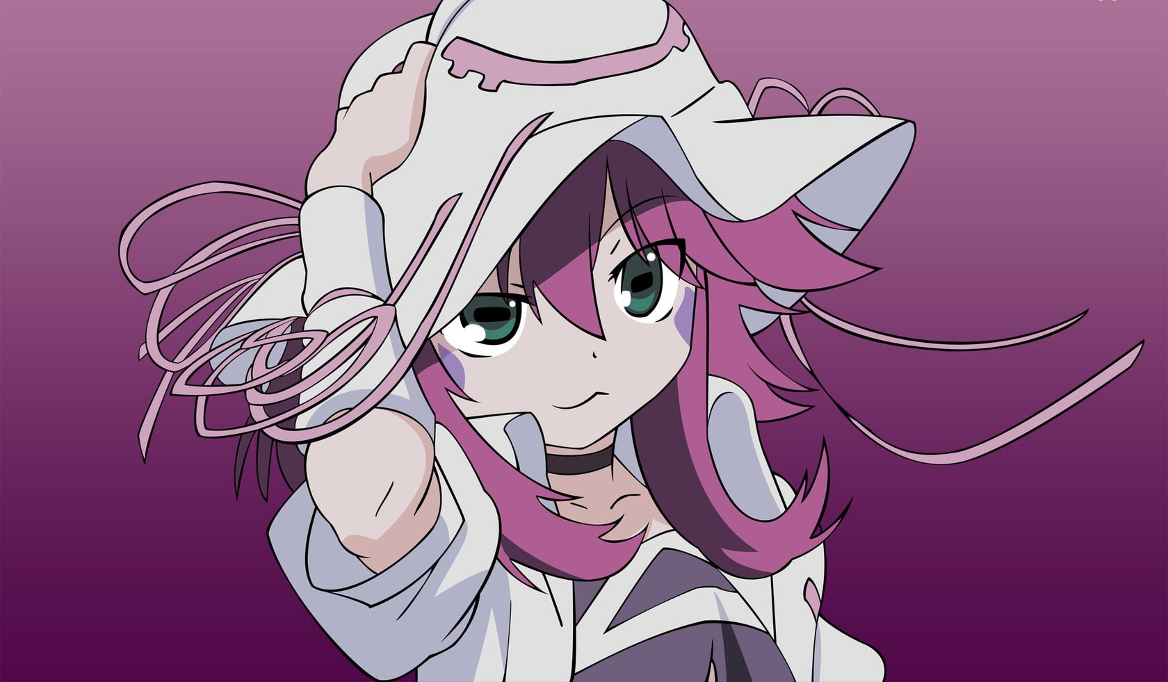 portrait, night, indoors, eater, anime, emotion, purple, human face, one person, body part, 720P, close-up, women, merry, character, headshot, dream, adult, HD Wallpaper