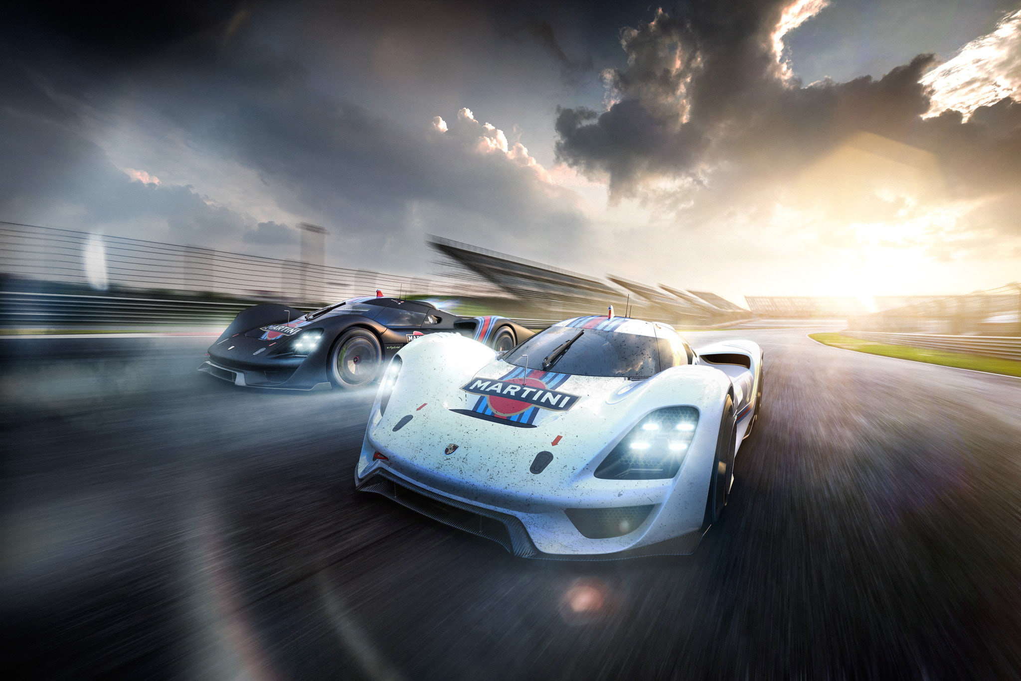 Martini, 1080P, Vision, Porsche, Car, Front, Racing, HD Wallpaper