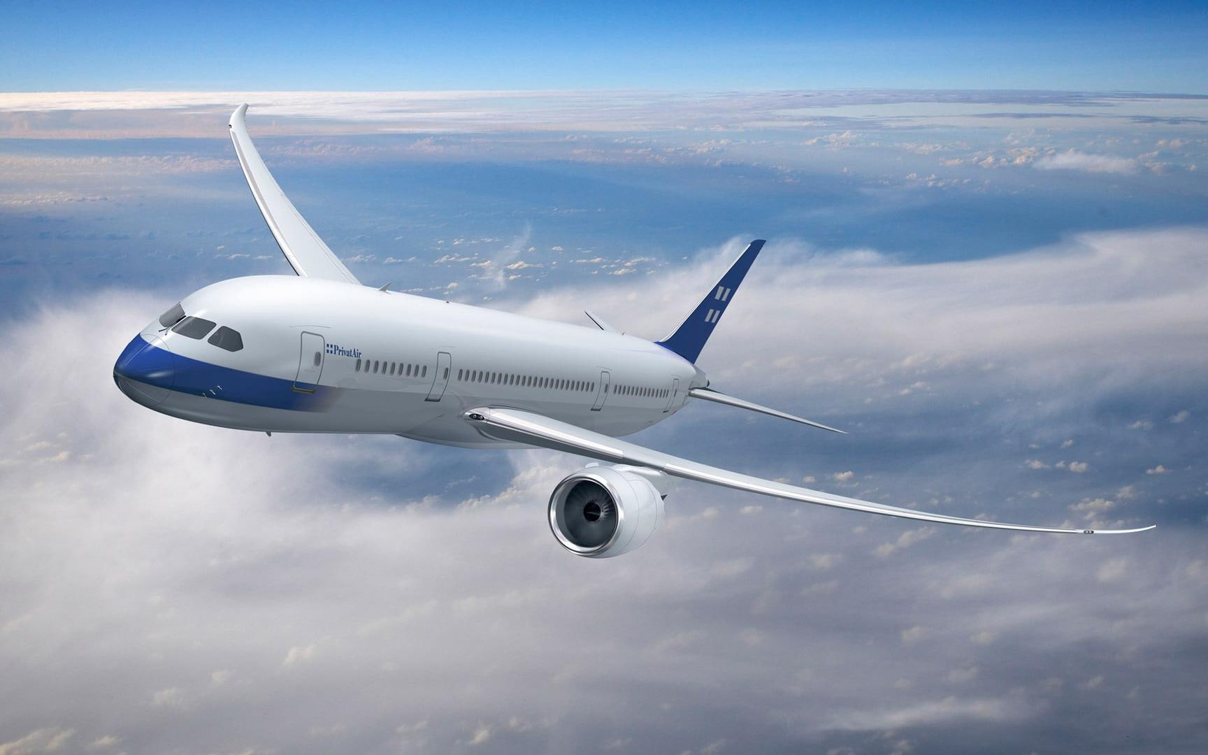 blue, boeing, passenger, 720P, airplane, white, aircraft, flight, plane, HD Wallpaper