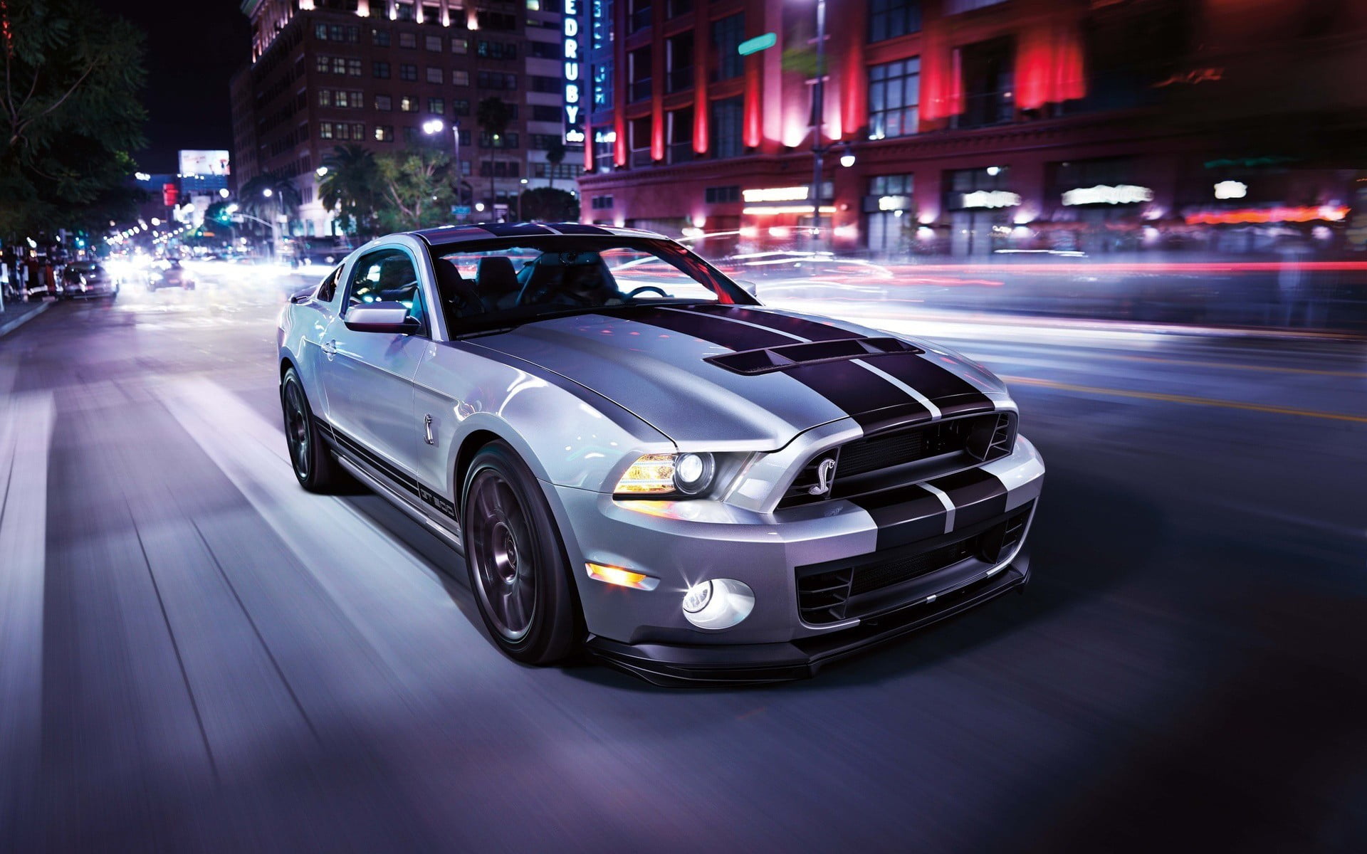 sedan, road, building exterior, motor vehicle, long exposure, city life, night, busy, silver, vehicle, speed, architecture, city, cityscape, blurred motion, HD Wallpaper