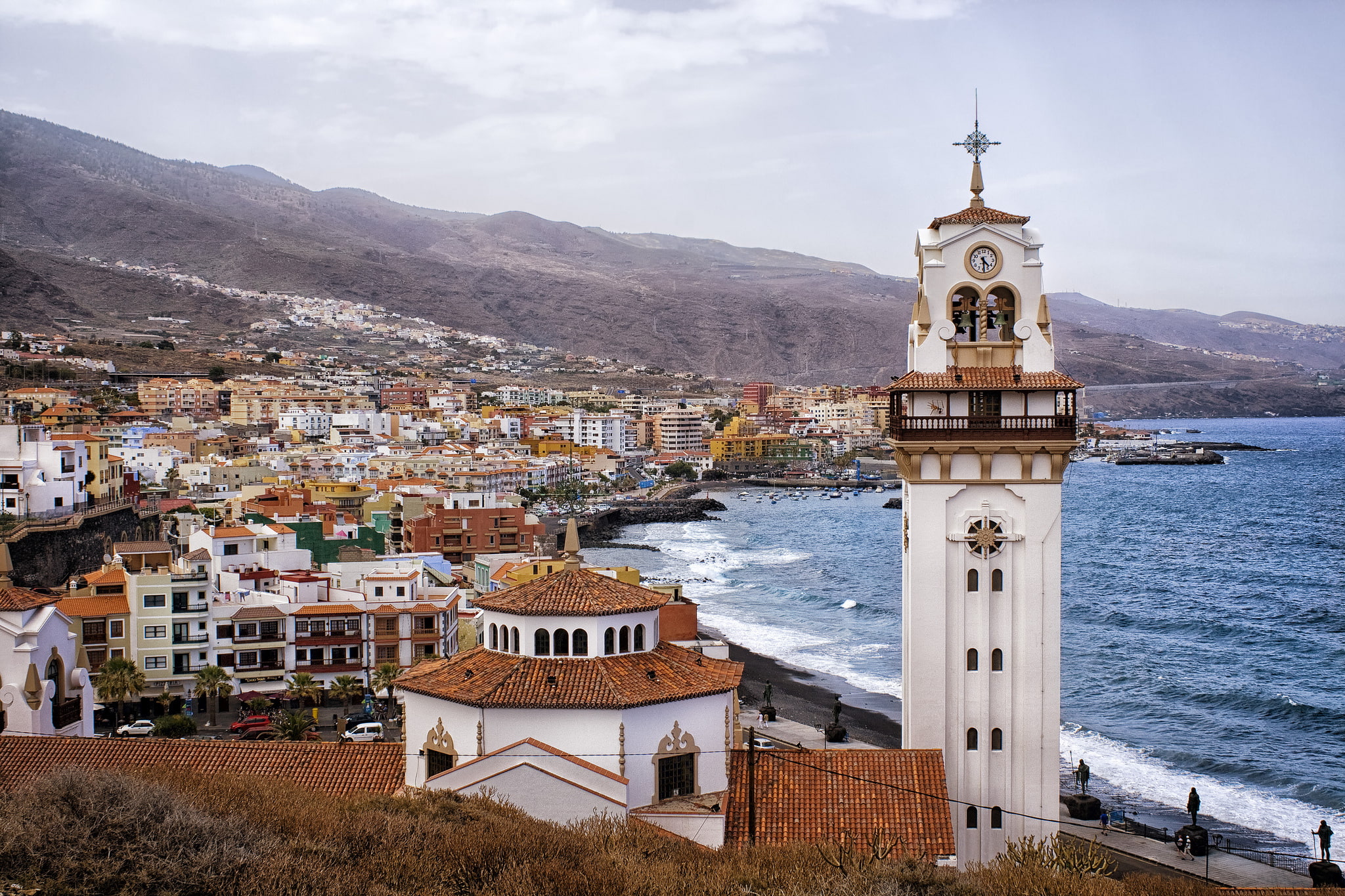 santa, spain, cruz, 1080P, tenerife, candelaria, HD Wallpaper