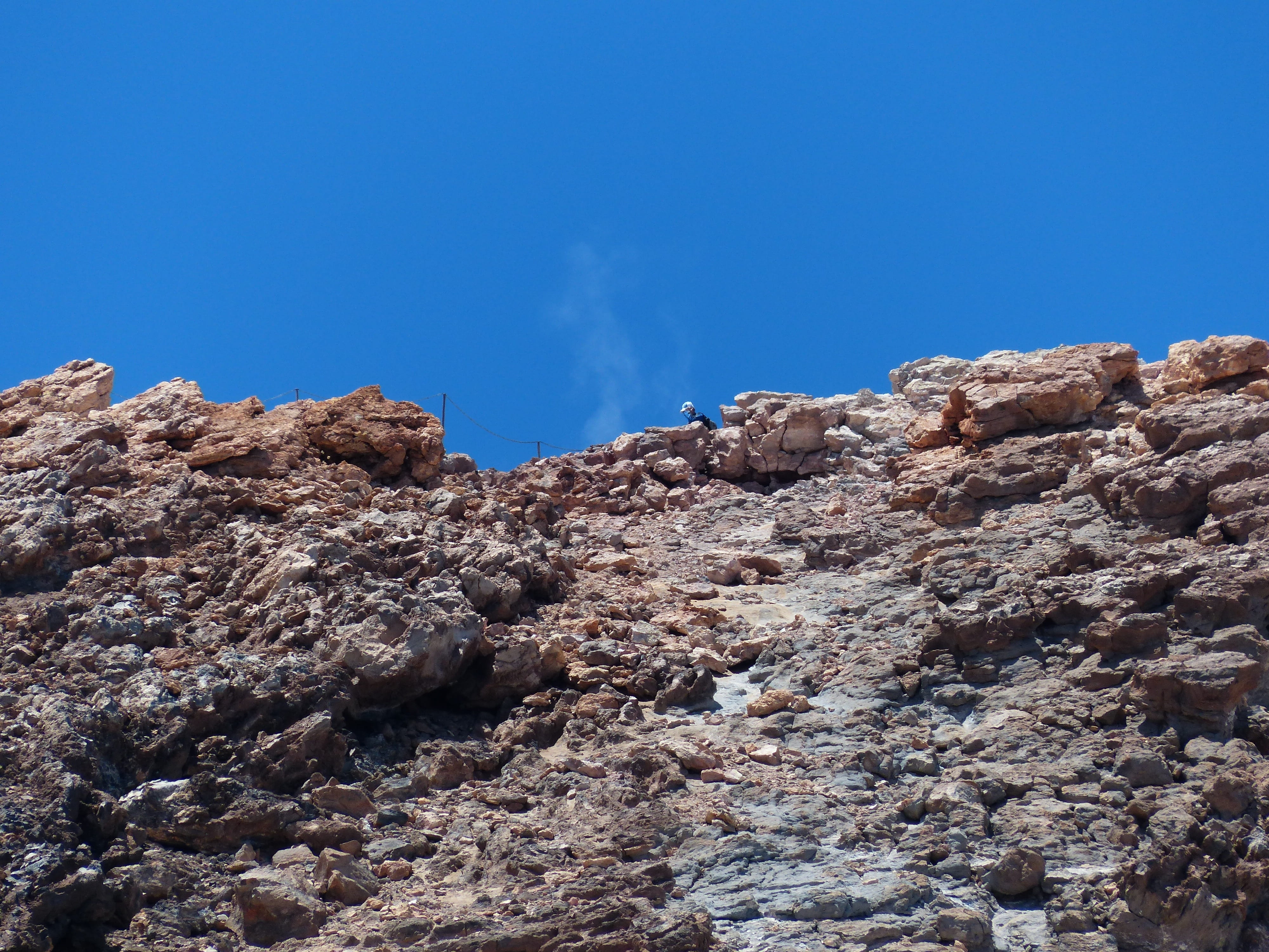 Teide, canary islands, geology, low angle view, eroded, sky, copy space, pico del teide, clear sky, blue, nature, rock formation, rock, climate, solid, HD Wallpaper