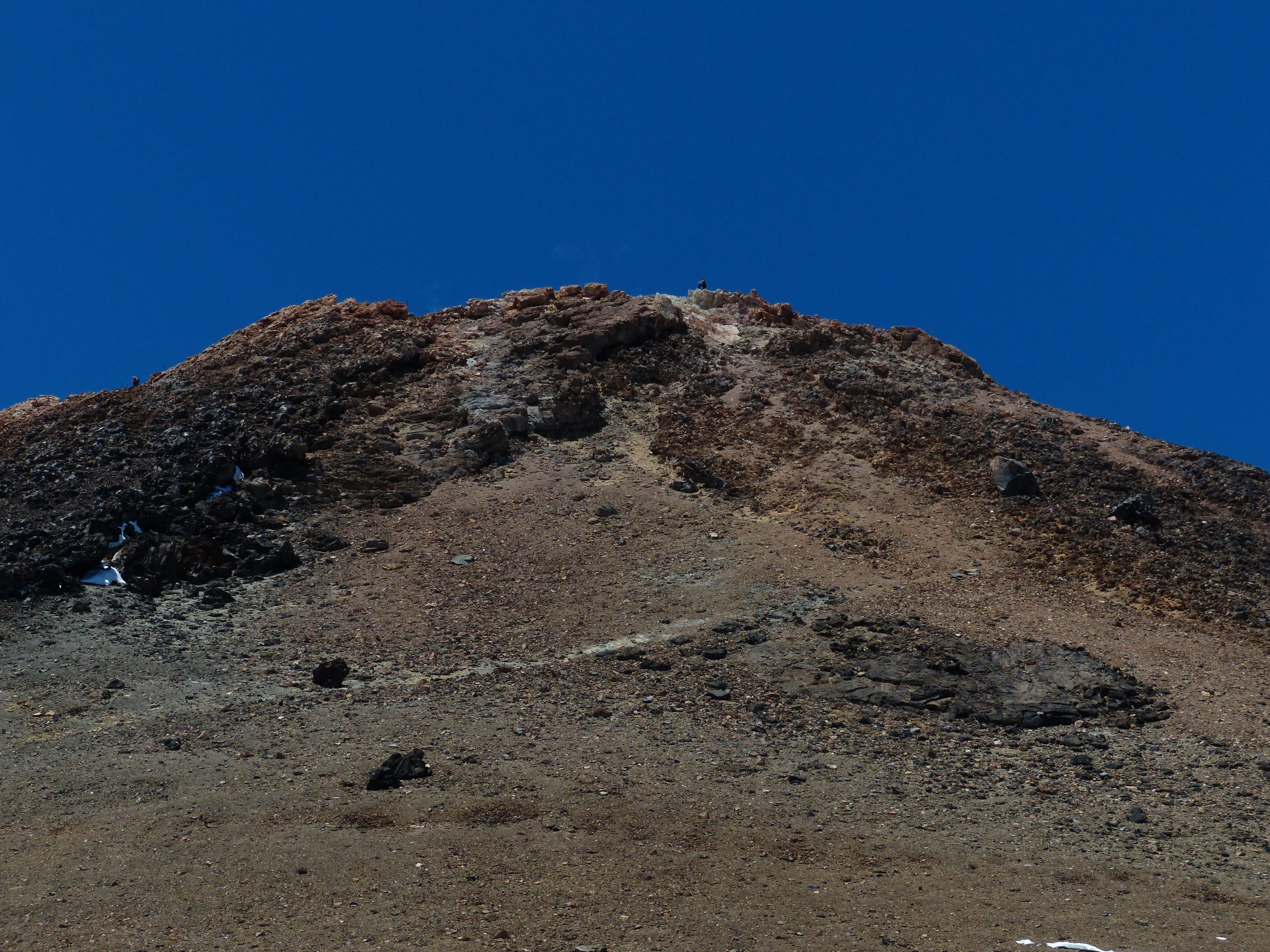 mountain peak, 4K, solid, blue, lava fields, lava rock, day, physical geography, rock - object, low angle view, pico del teide, nature, rise, geology, HD Wallpaper