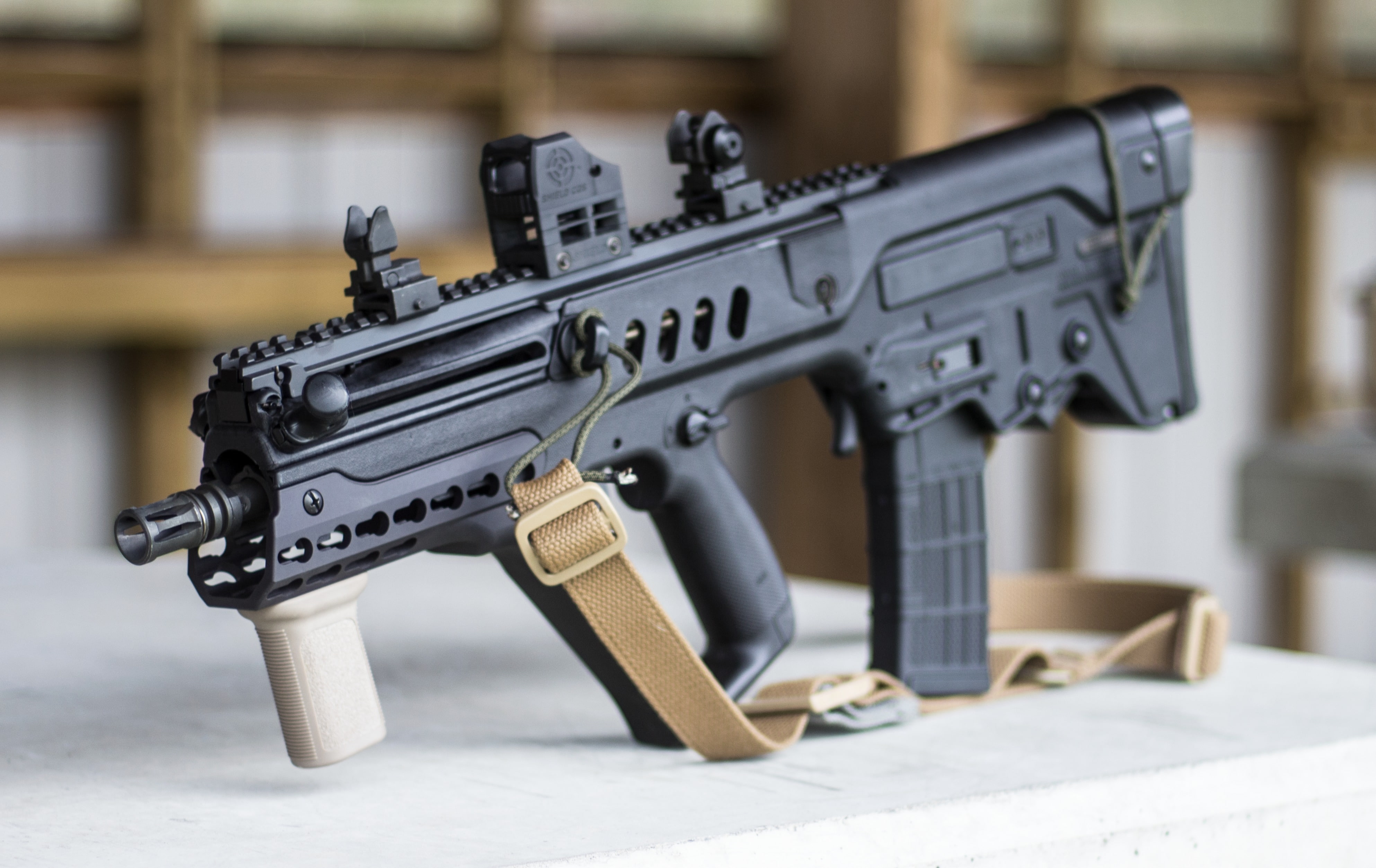 machine, Tavor, TAR-21, assault, 4K, rifle, HD Wallpaper