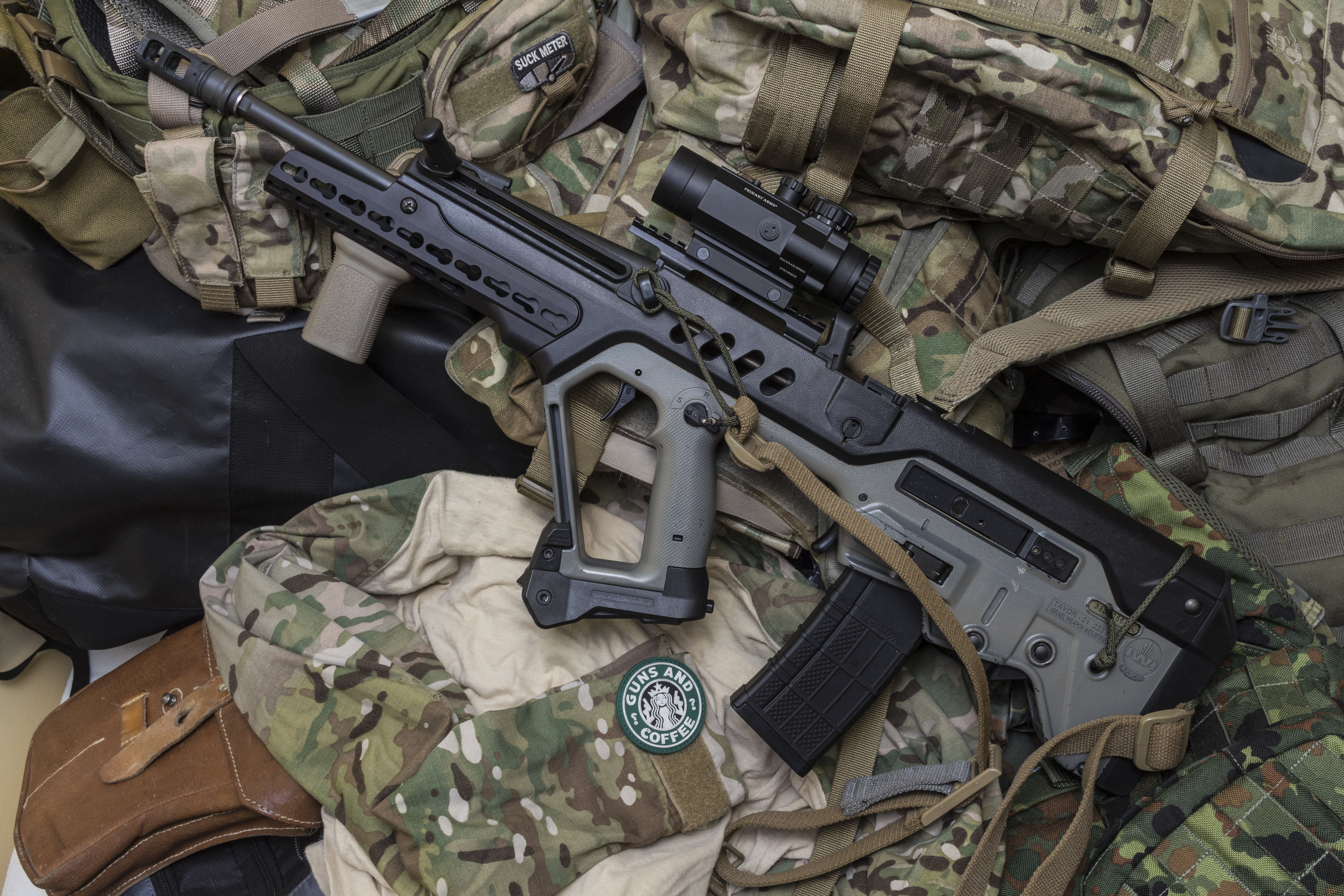 rifle, 5K, assault, Tavor, weapons, machine, TAR-21, HD Wallpaper