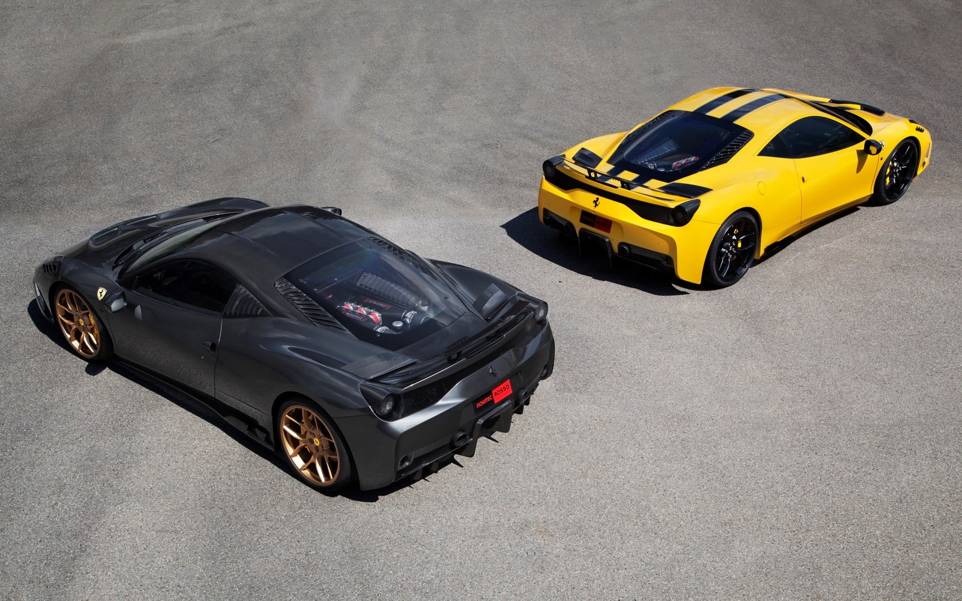 travel, Novitec, outdoors, street, yellow, toy, small, Novitec Rosso, day, motor vehicle, mode of transportation, 1080P, car, high angle view, no people, HD Wallpaper