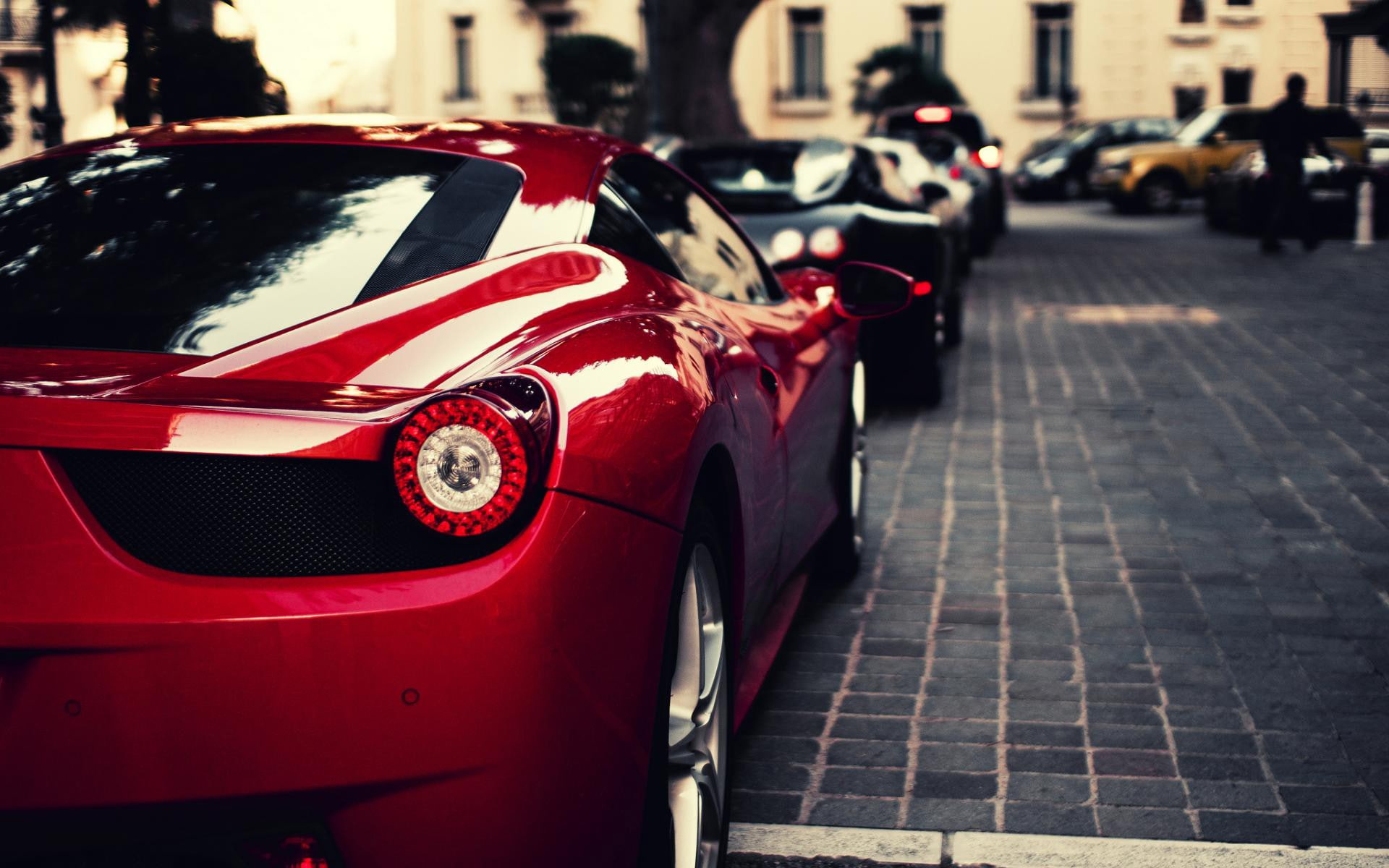 cars, hd, tail, 1080P, ferrari, 458, light, italia, HD Wallpaper