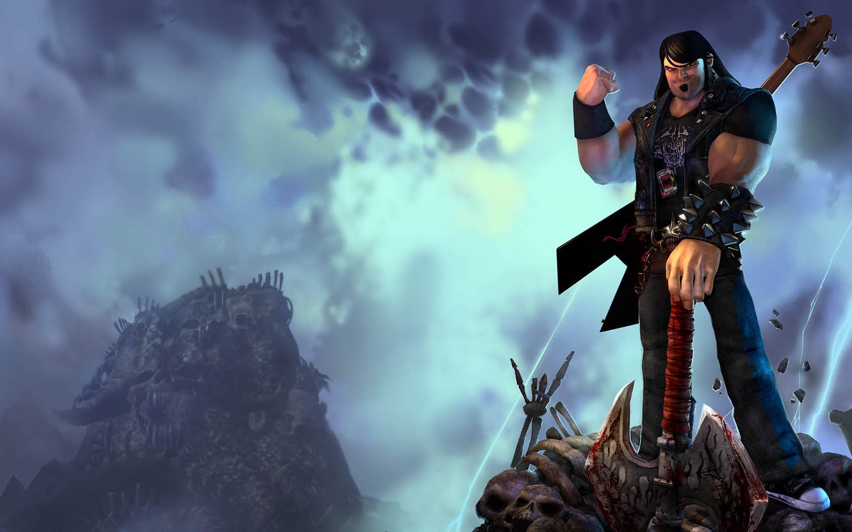 video, black, games, 720P, brutal, Legend, hd, xbox, jack, jack black, art, HD Wallpaper
