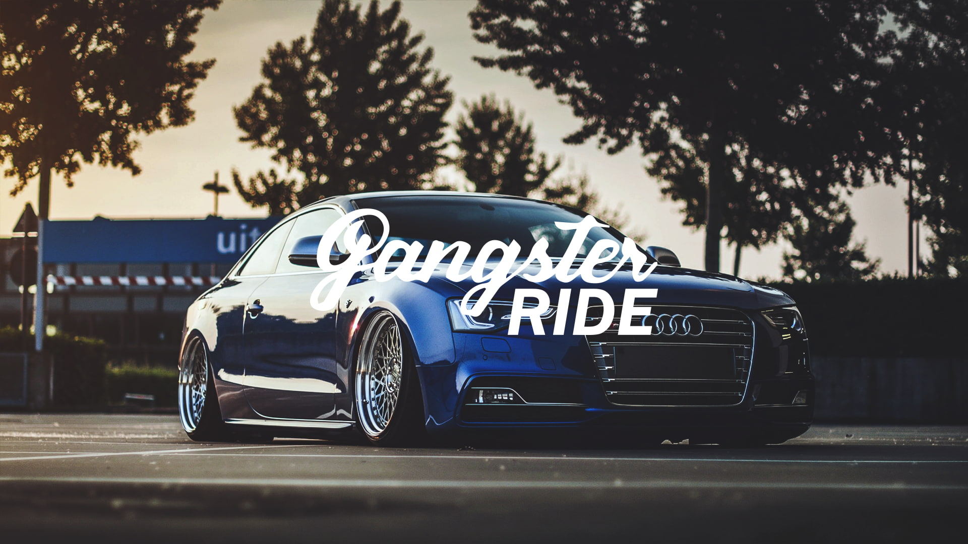 stanced, tuning, Audi, 1080P, lowrider, car, HD Wallpaper