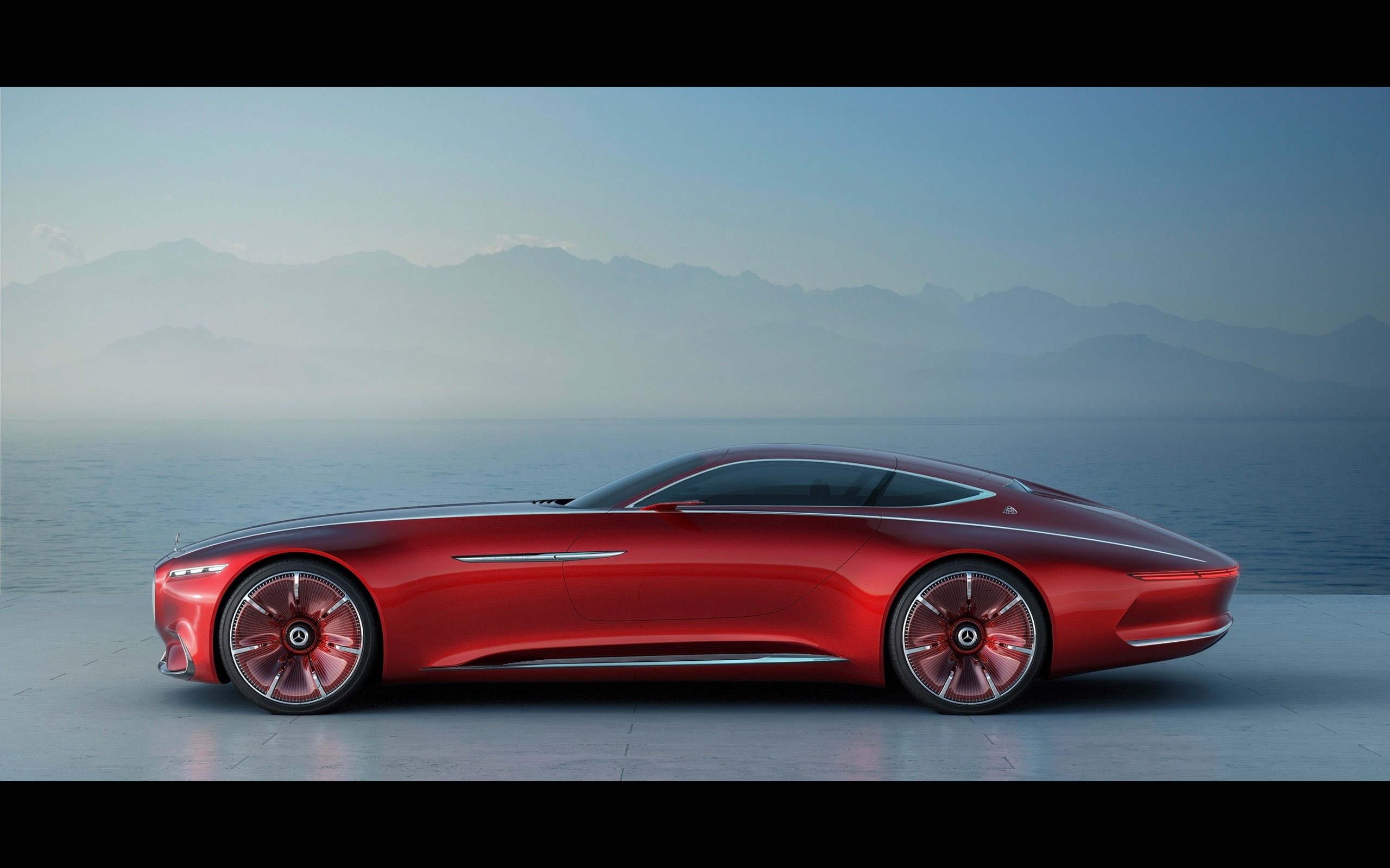 motor vehicle, car, land vehicle, mode of transportation, no people, day, luxury, vision, sea, water, sports car, wheel, transportation, concept, HD Wallpaper
