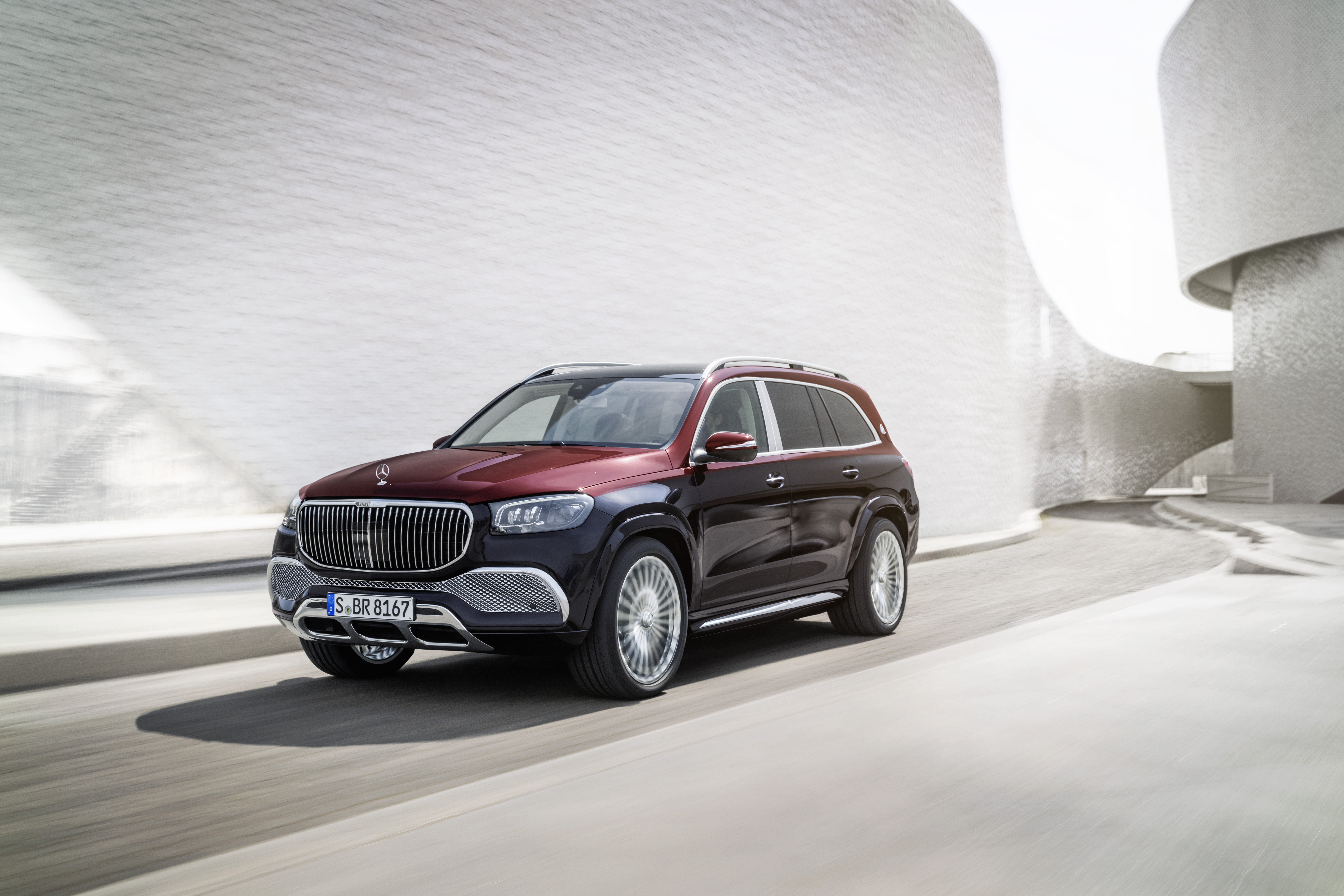8K, Mercedes-Maybach GLS 600, Purple Car, SUV, Luxury Car, Vehicle, Car, Mercedes-Benz, HD Wallpaper