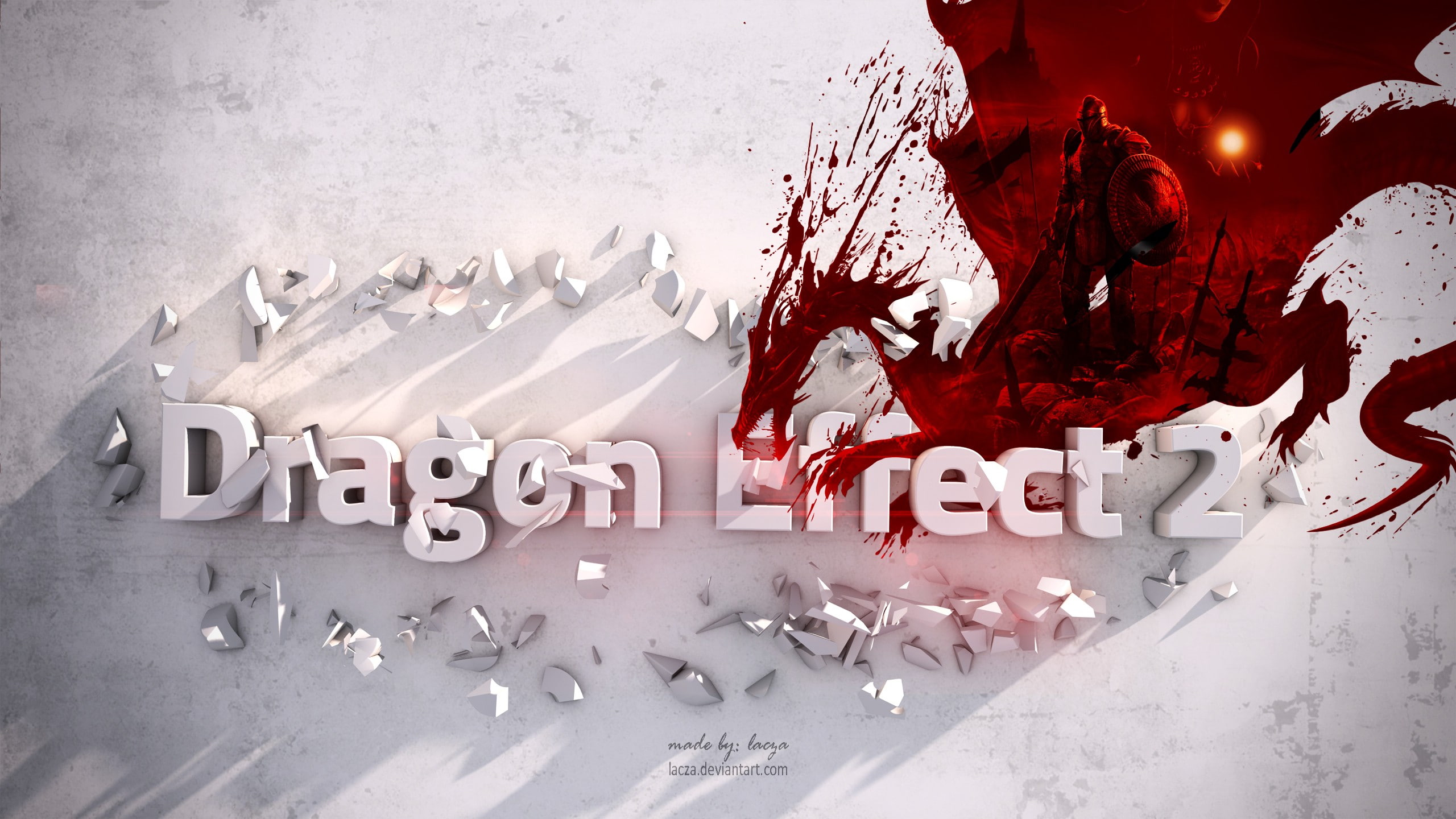 mass, age, effect, dragon, lacza, crossovers, 2K, desing, HD Wallpaper