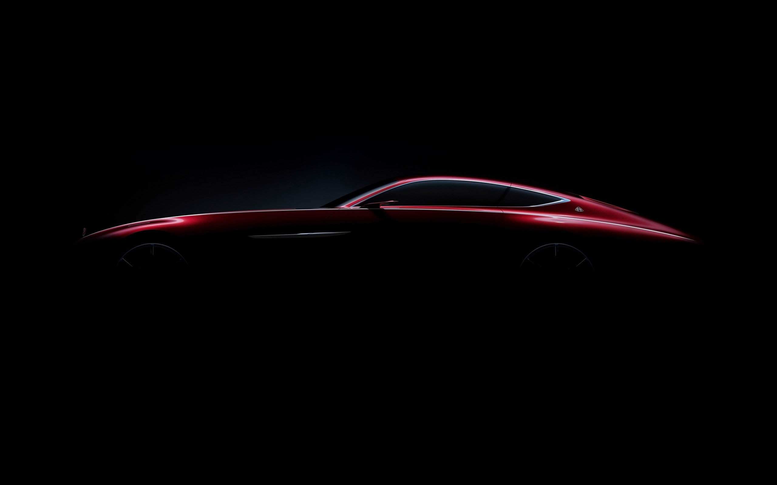 mode of transportation, 2K, night, red, motor vehicle, mercedes, street, indoors, copy space, speed, luxury, tail light, black color, maybach, HD Wallpaper
