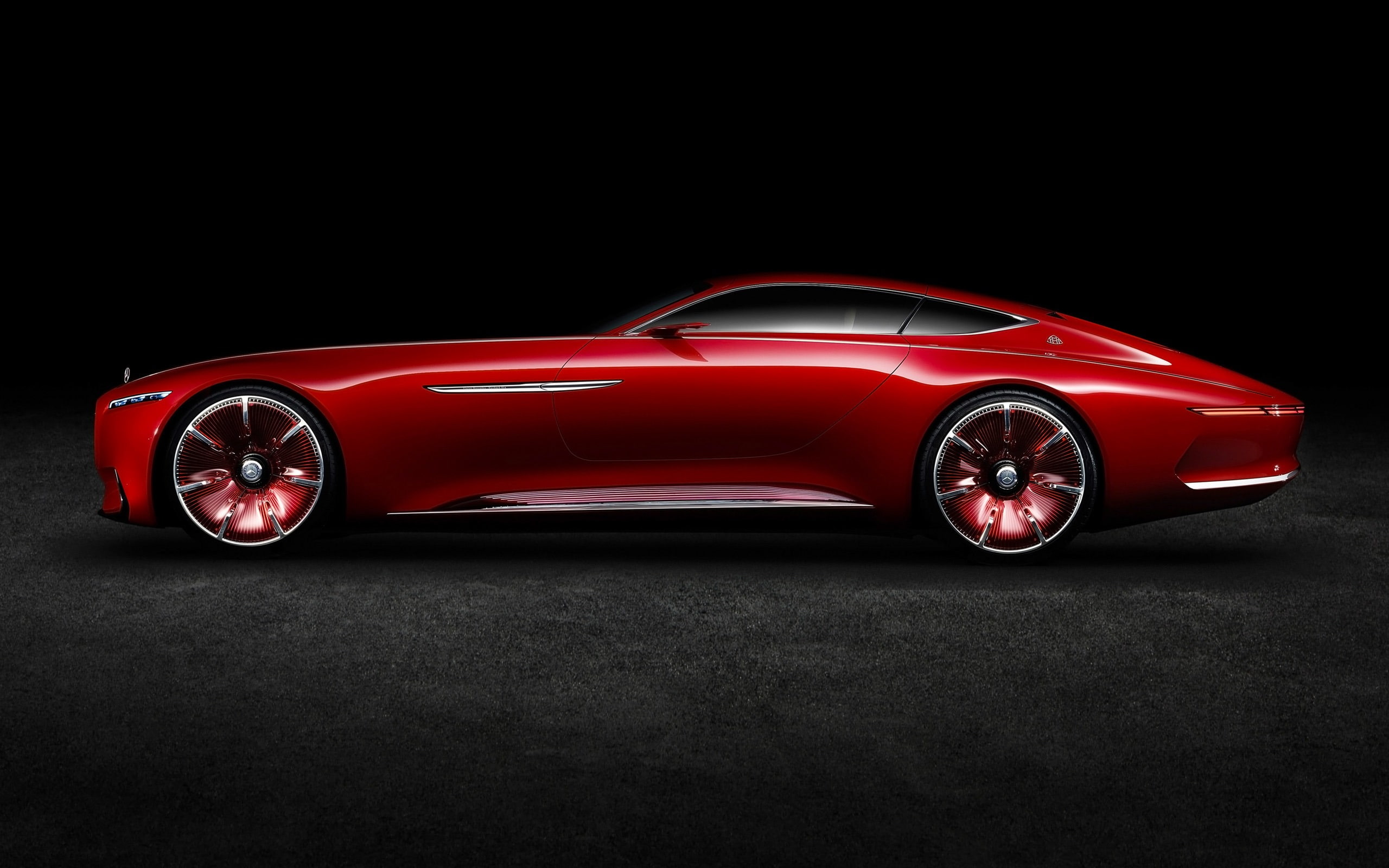 wealth, car, land vehicle, transportation, vision, mode of transportation, modern, maybach, shiny, convertible, wheel, mercedes, indoors, red, luxury, motor vehicle, HD Wallpaper