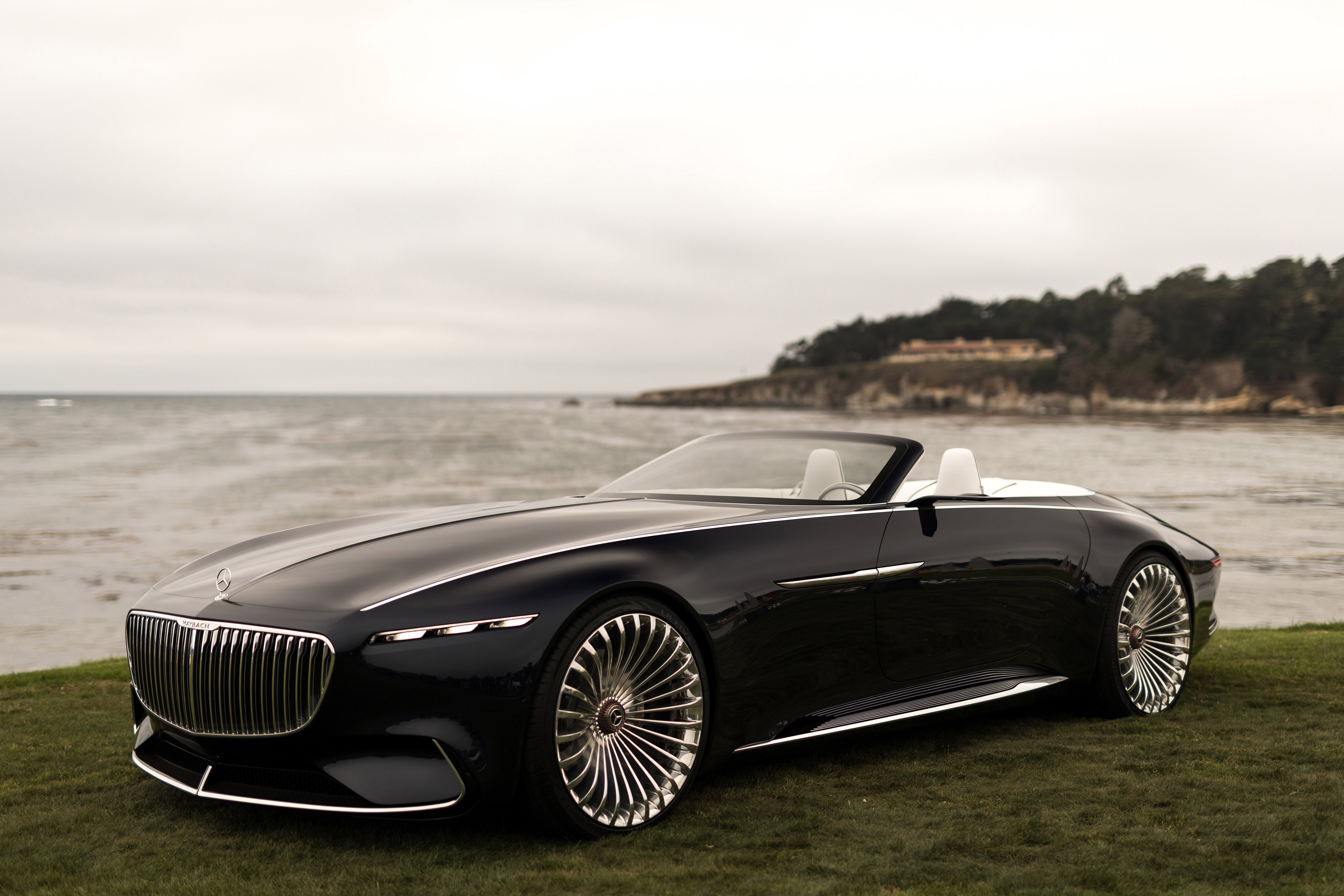car, wheel, sky, focus on foreground, mercedes, cloud - sky, transportation, no people, cabriolet, motor vehicle, 4K, beach, mode of transportation, land vehicle, HD Wallpaper