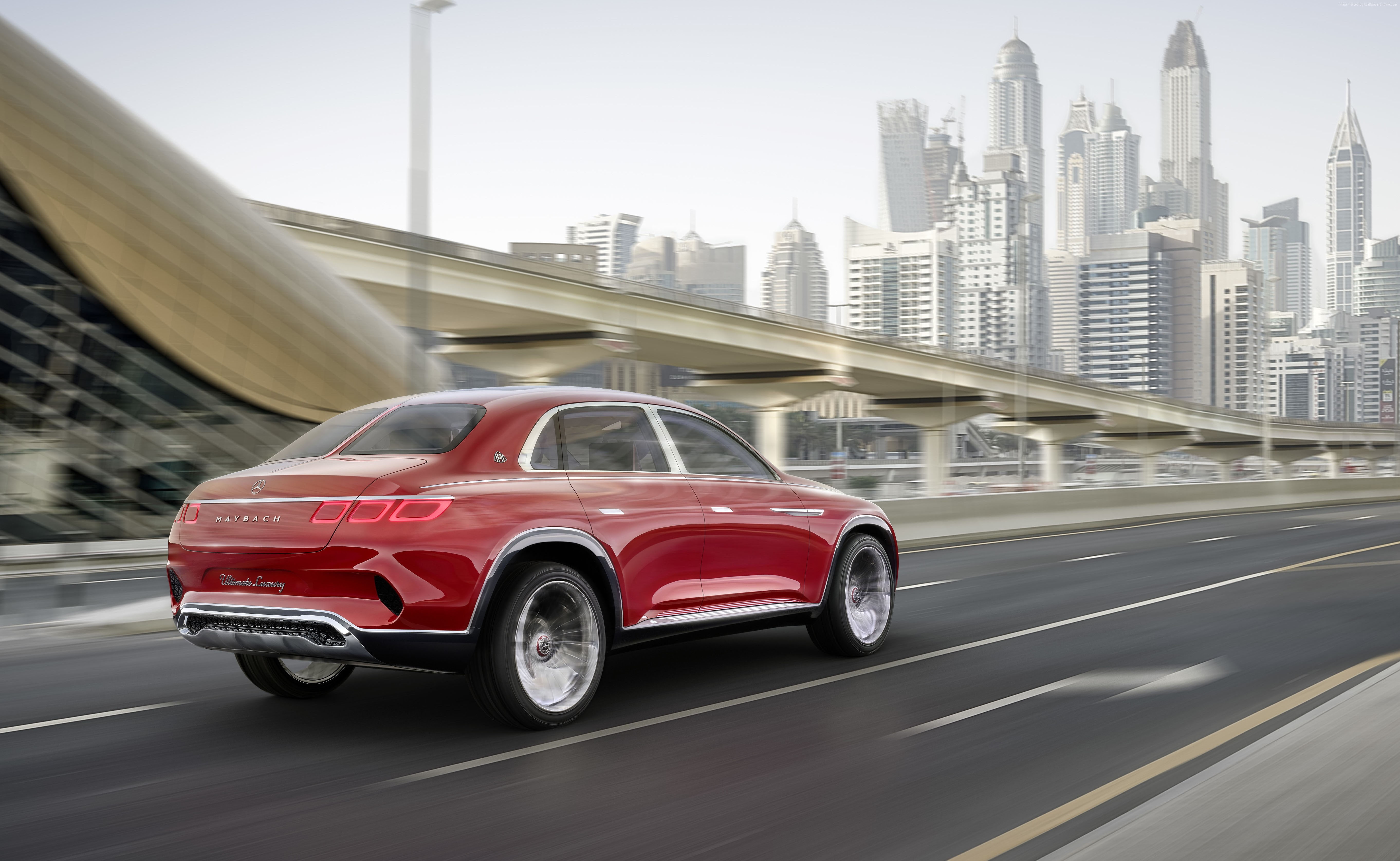 electric cars, 5K, 5K, Vision Mercedes-Maybach Ultimate Luxury, HD Wallpaper